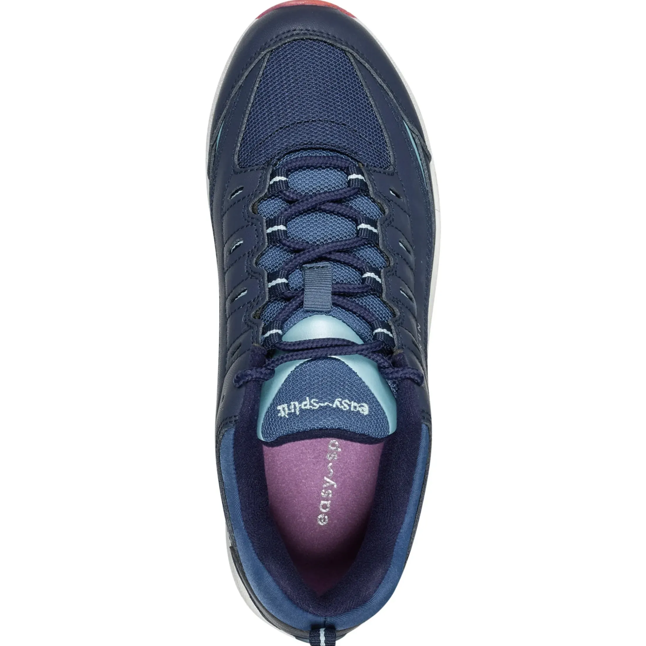 Romy & Friends|Romy Walking Shoes>Easy Spirit Romy Walking Shoes Navy Leather