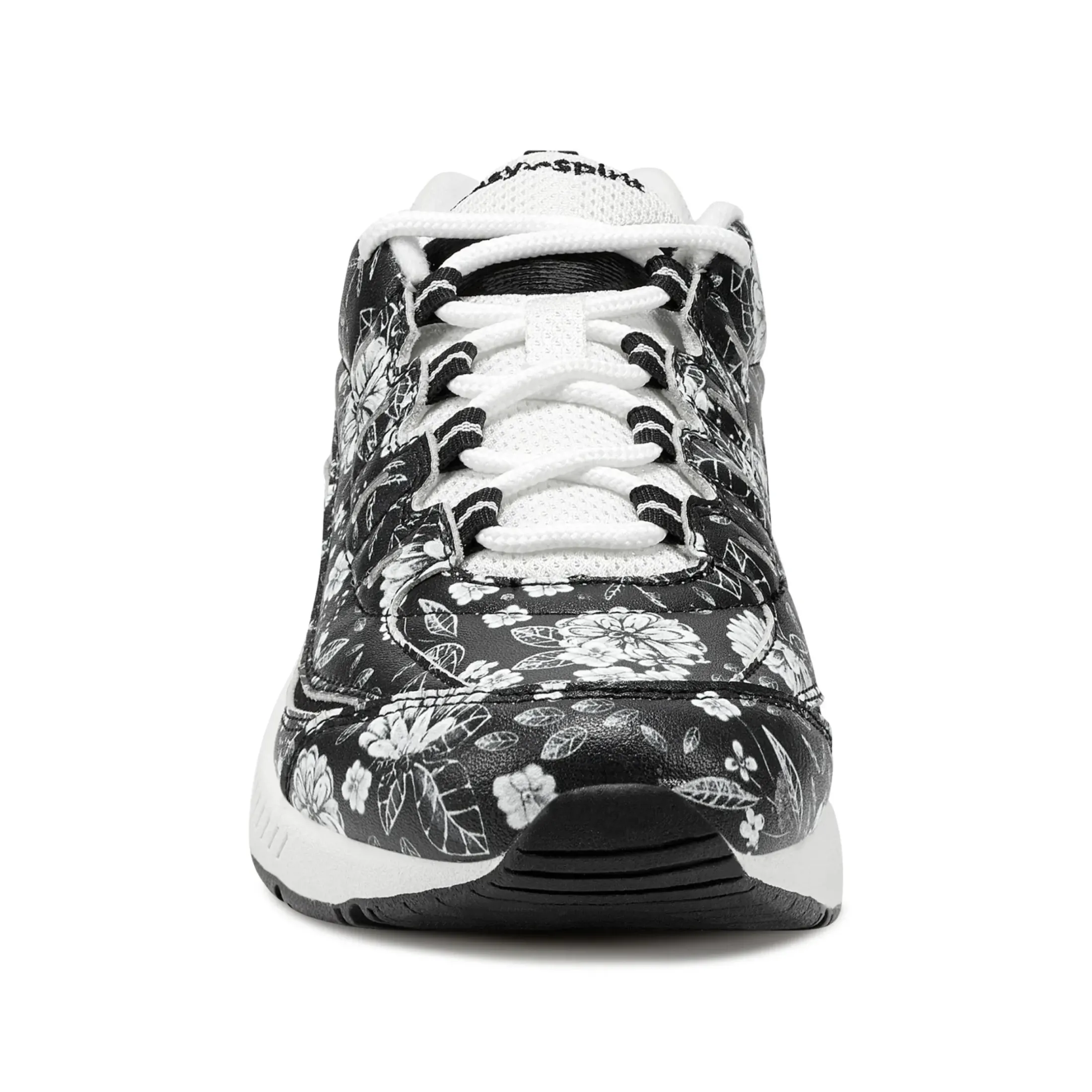 Romy & Friends|Romy Walking Shoes>Easy Spirit Romy Walking Shoes Black/White Floral
