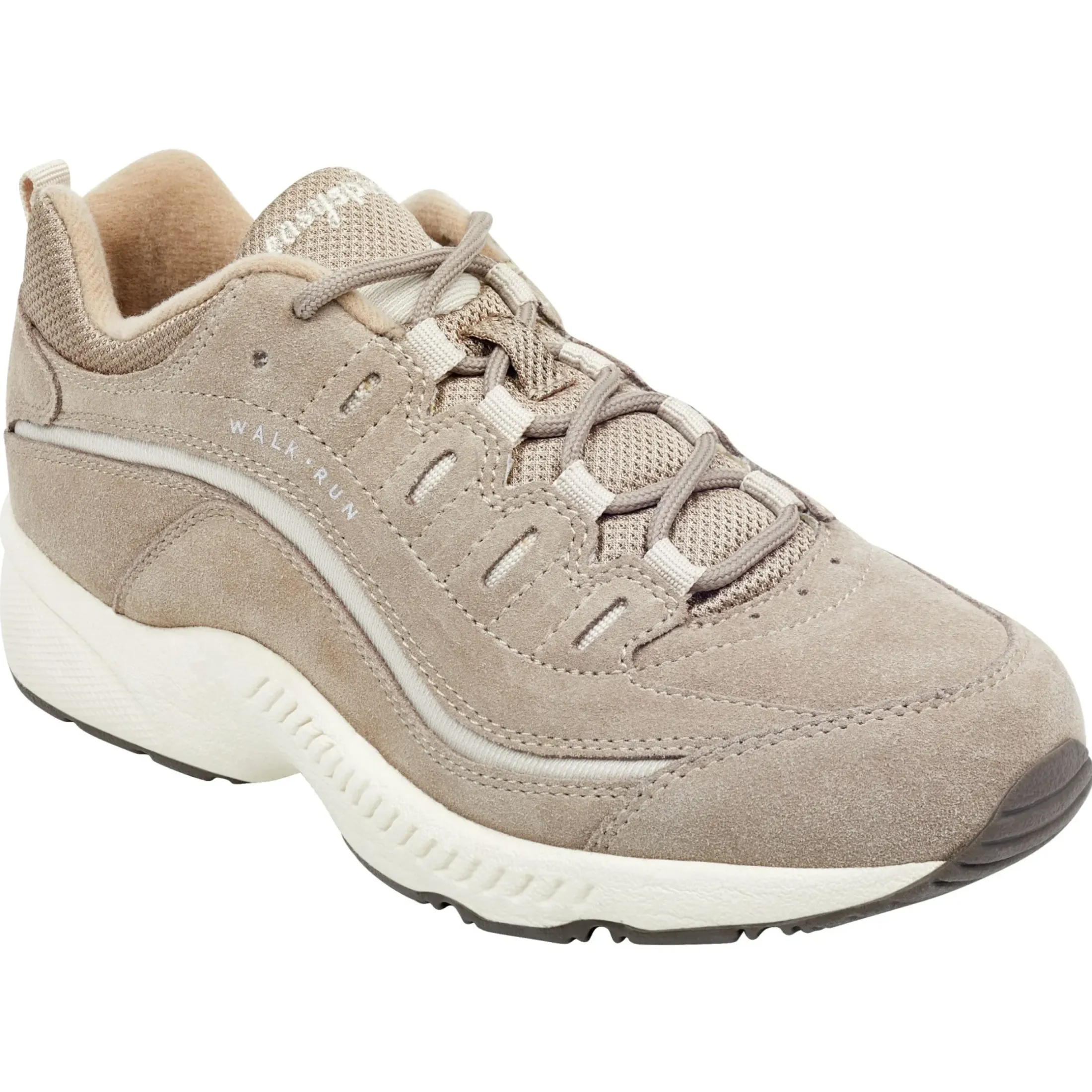 Romy & Friends|Romy Walking Shoes>Easy Spirit Romy Walking Shoes Medium Taupe Suede