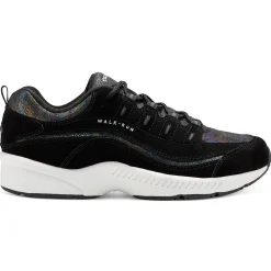 Romy & Friends|Romy Walking Shoes>Easy Spirit Romy Walking Shoes Black/Iridescent Suede