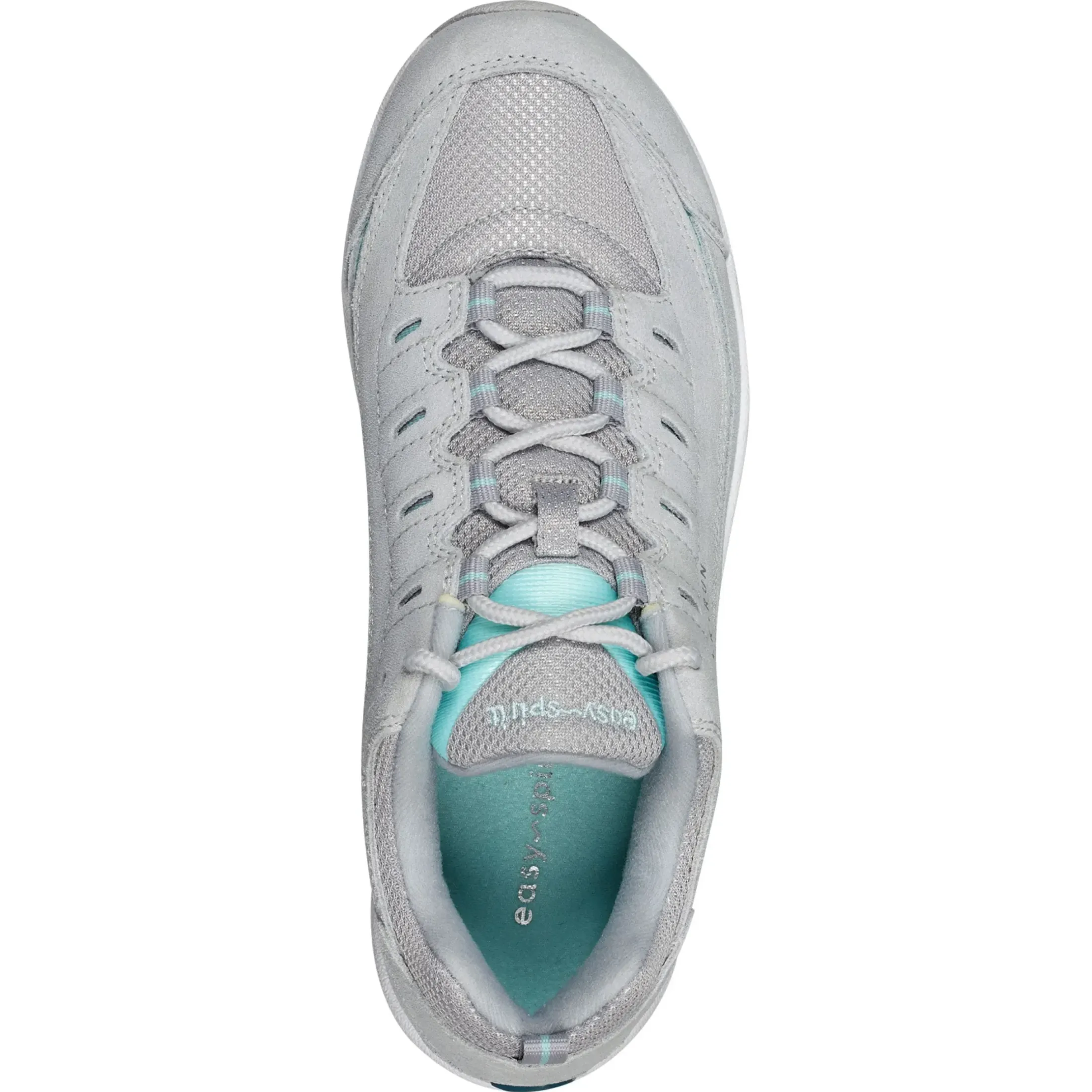 Romy & Friends|Romy Walking Shoes>Easy Spirit Romy Walking Shoes Light Grey Suede