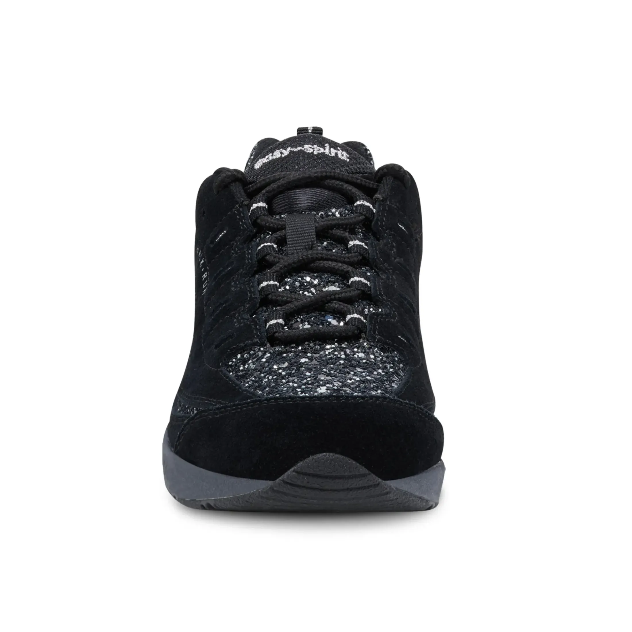 Romy & Friends|Romy Walking Shoes>Easy Spirit Romy Walking Shoes Black Silver Glitter