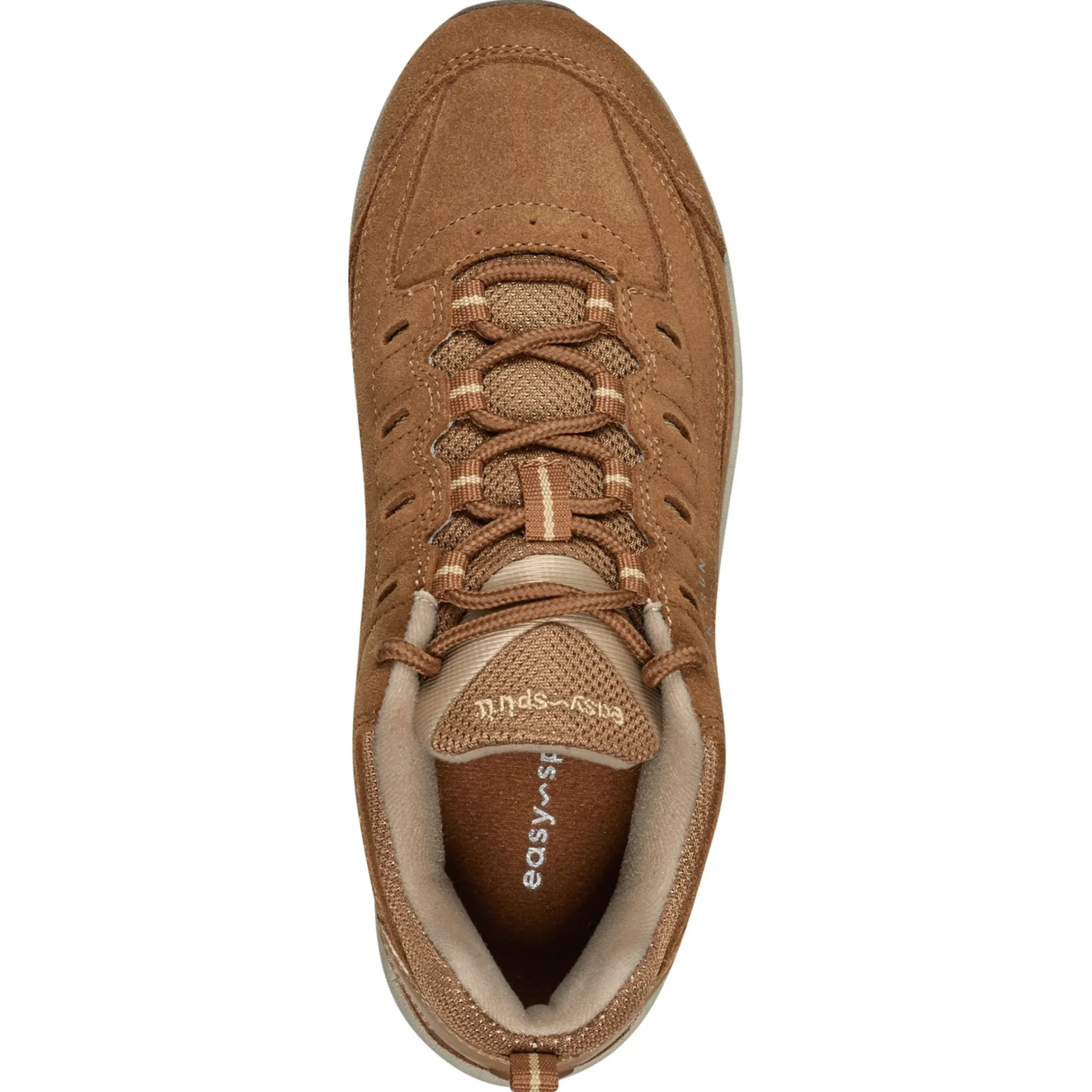 Romy & Friends|Romy Walking Shoes>Easy Spirit Romy Walking Shoes Medium Brown Suede