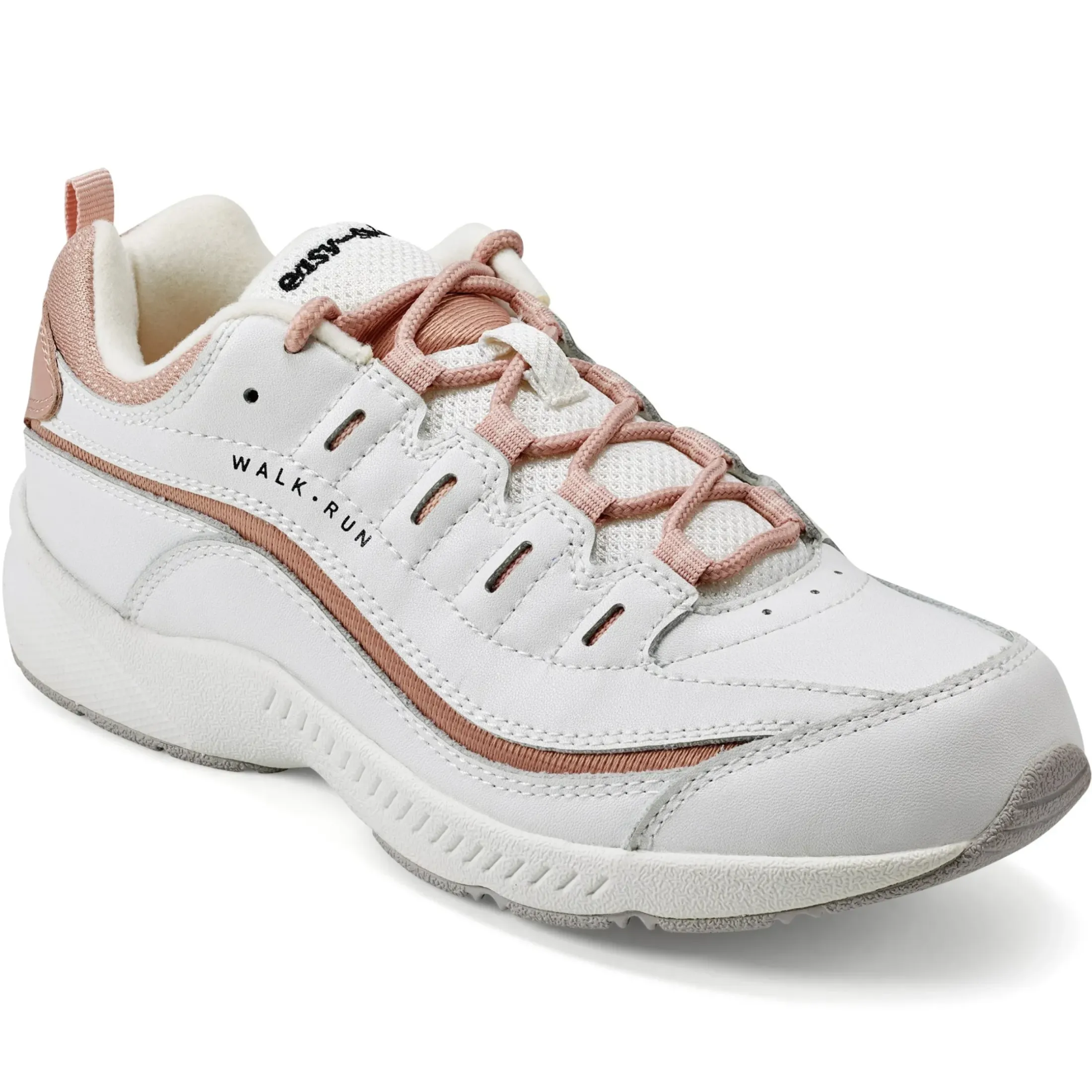 Romy & Friends|Romy Walking Shoes>Easy Spirit Romy Walking Shoes White/Rose