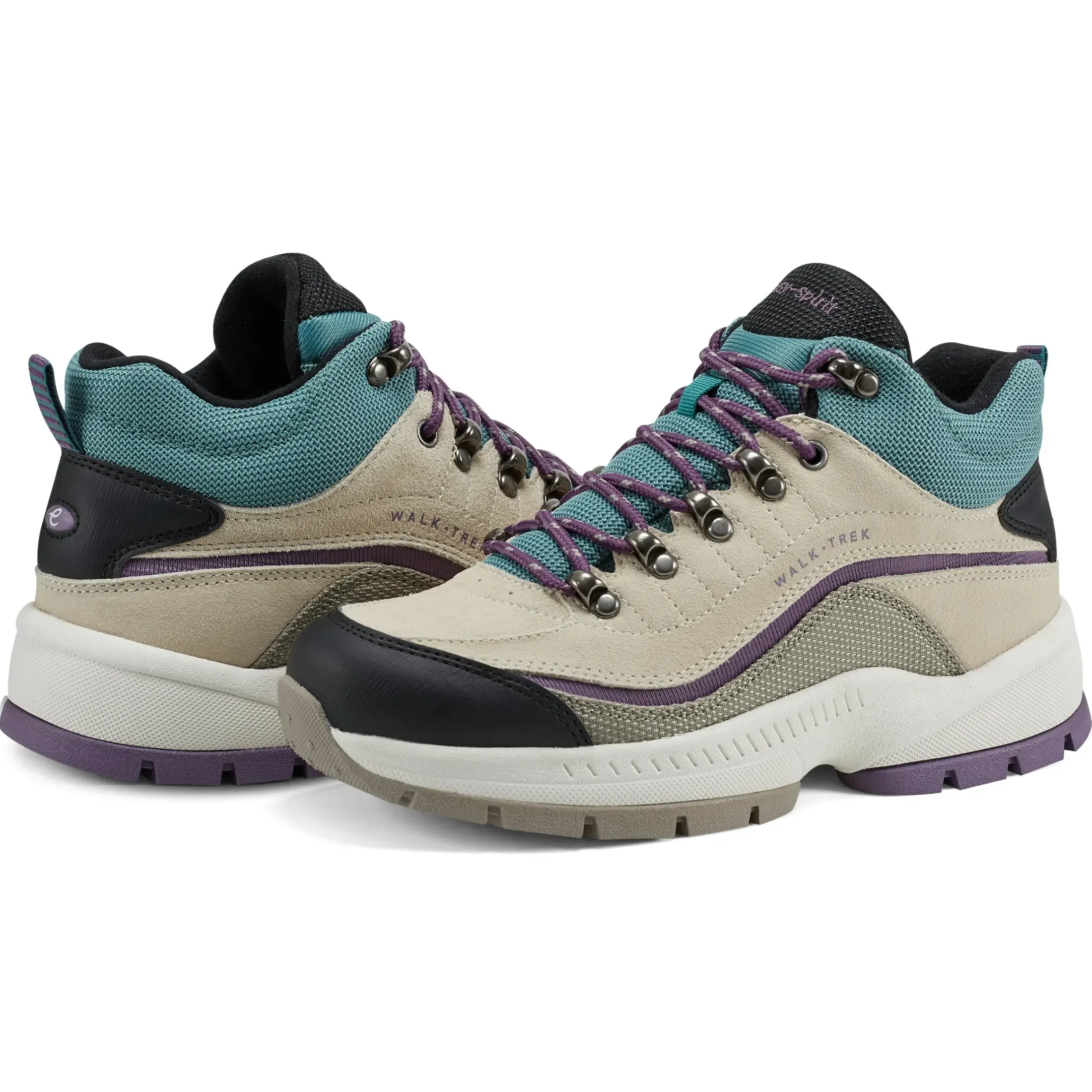 Explore24|Explore24>Easy Spirit Romytrm Active Walking Shoes Tan Suede Multi