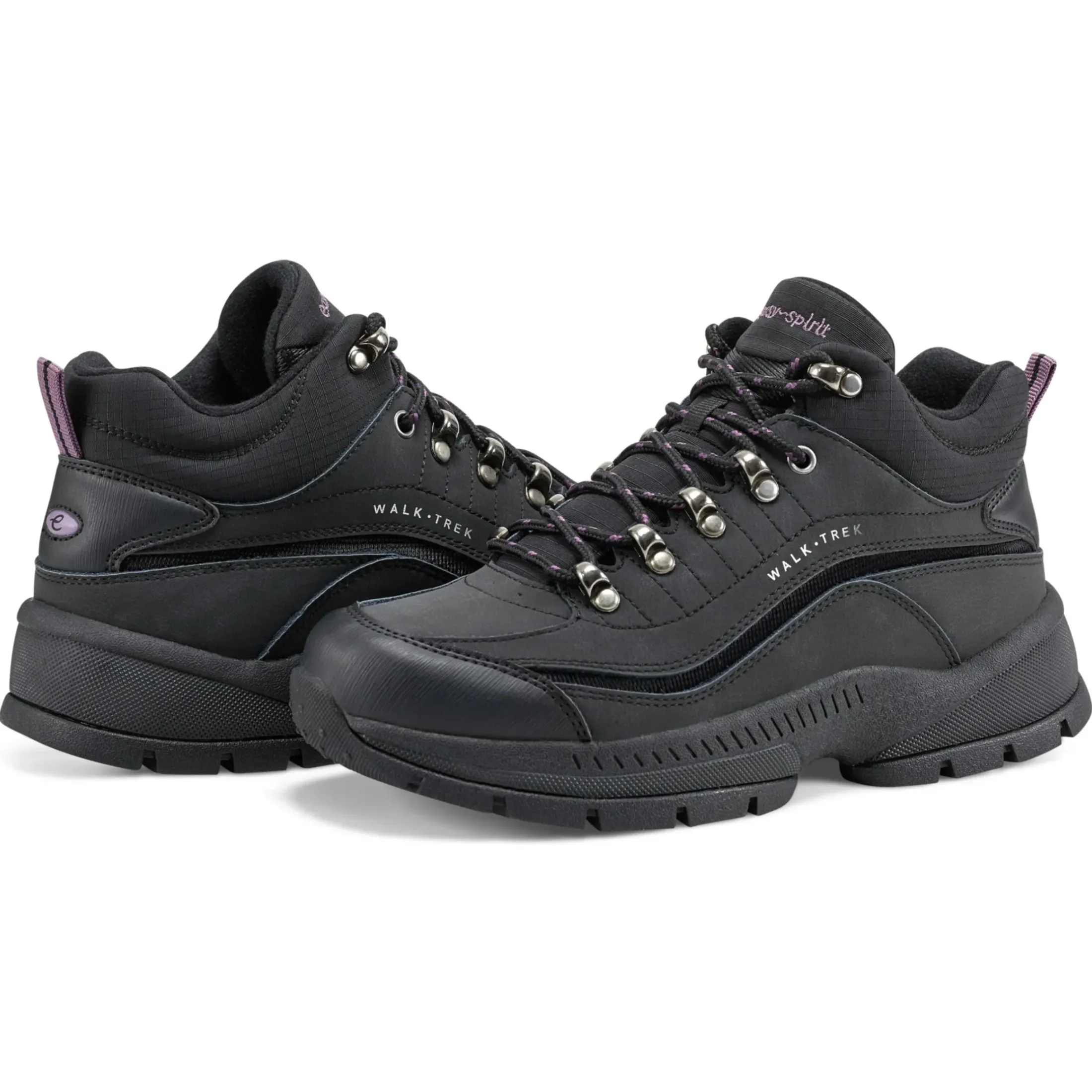 Explore24|Explore24>Easy Spirit Romytrm Active Walking Shoes Black Leather