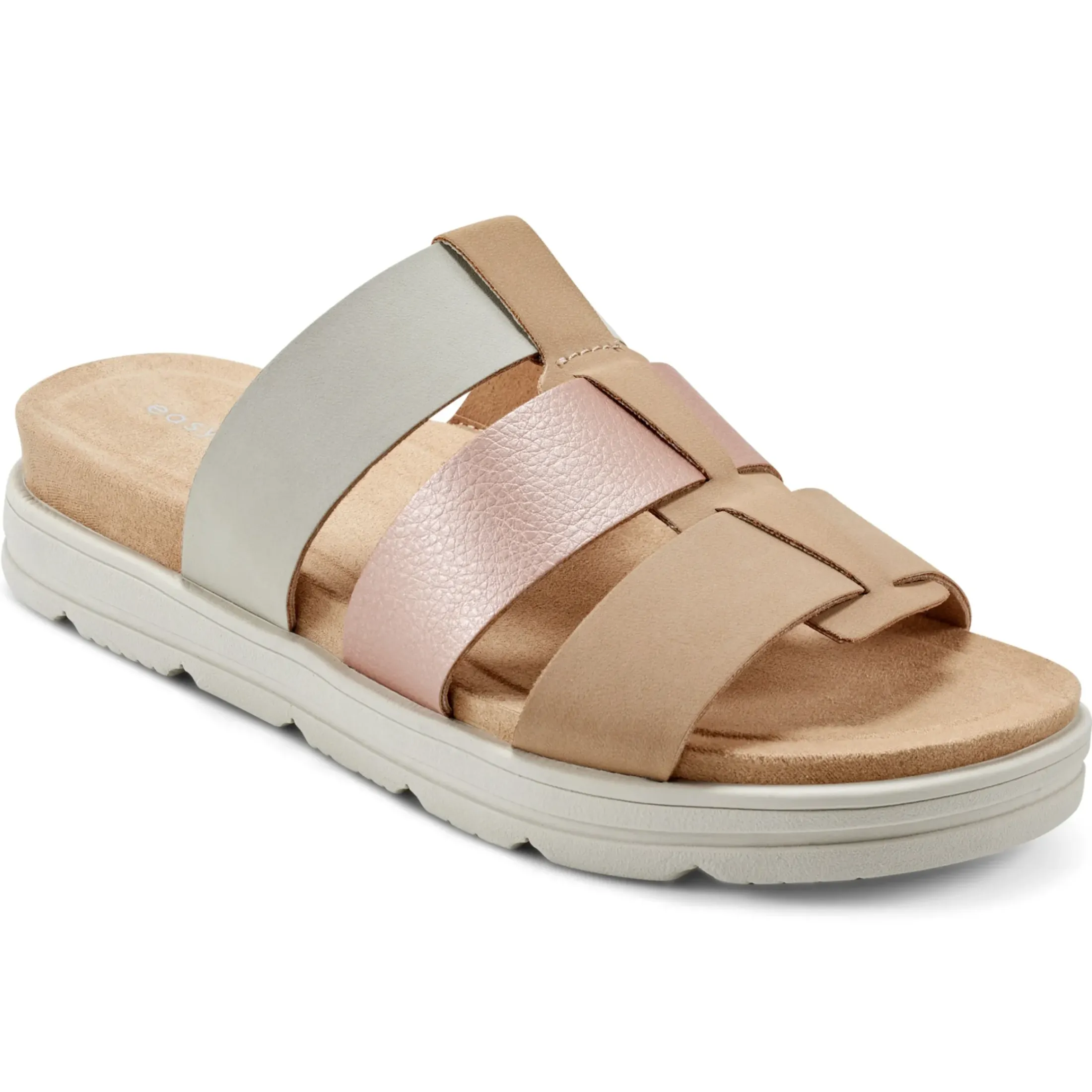Casual|Sandals>Easy Spirit Salana Slip On Sandals Light Natural
