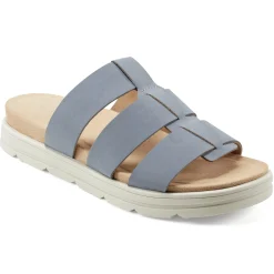 Casual|Sandals>Easy Spirit Salana Slip On Sandals Medium Blue