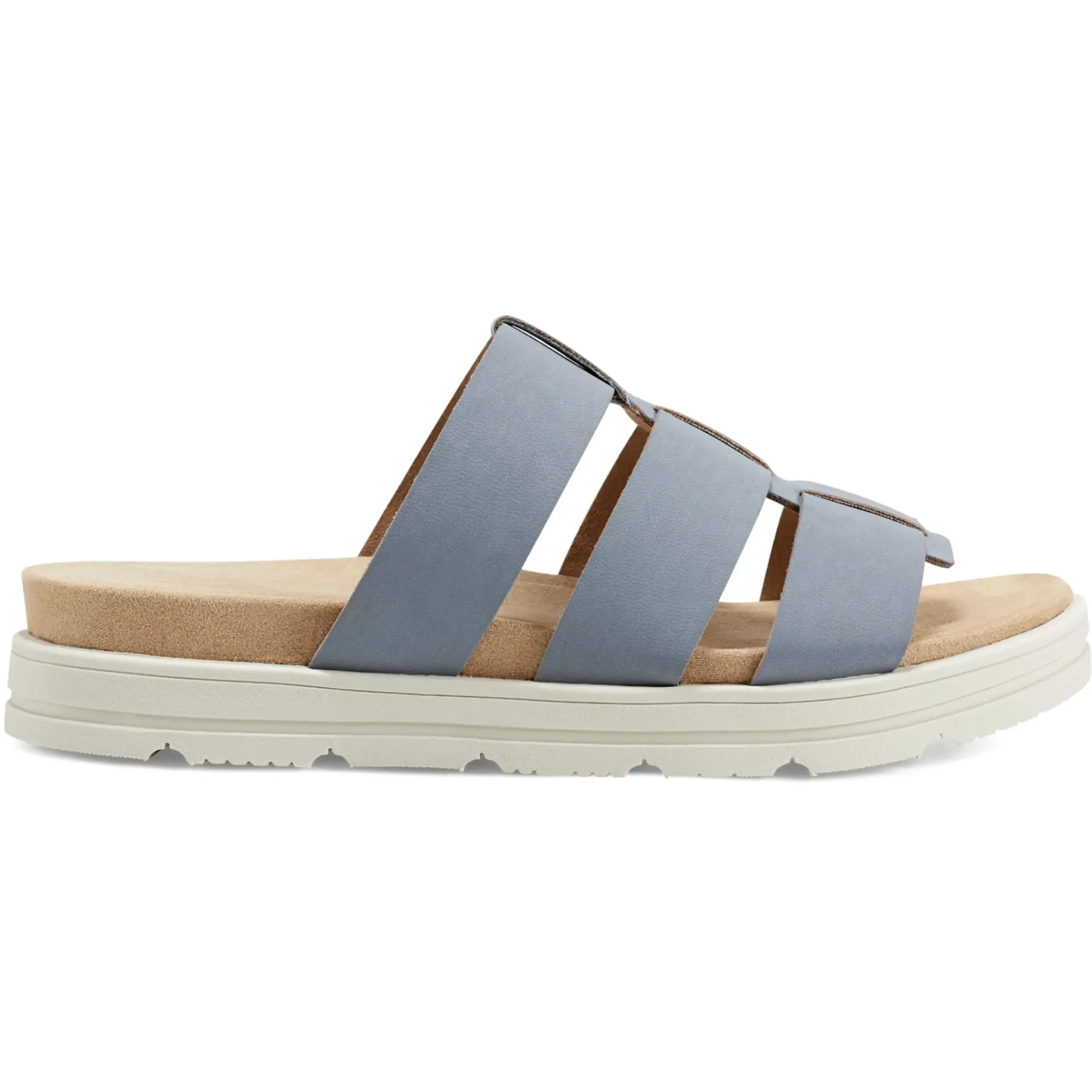Casual|Sandals>Easy Spirit Salana Slip On Sandals Medium Blue