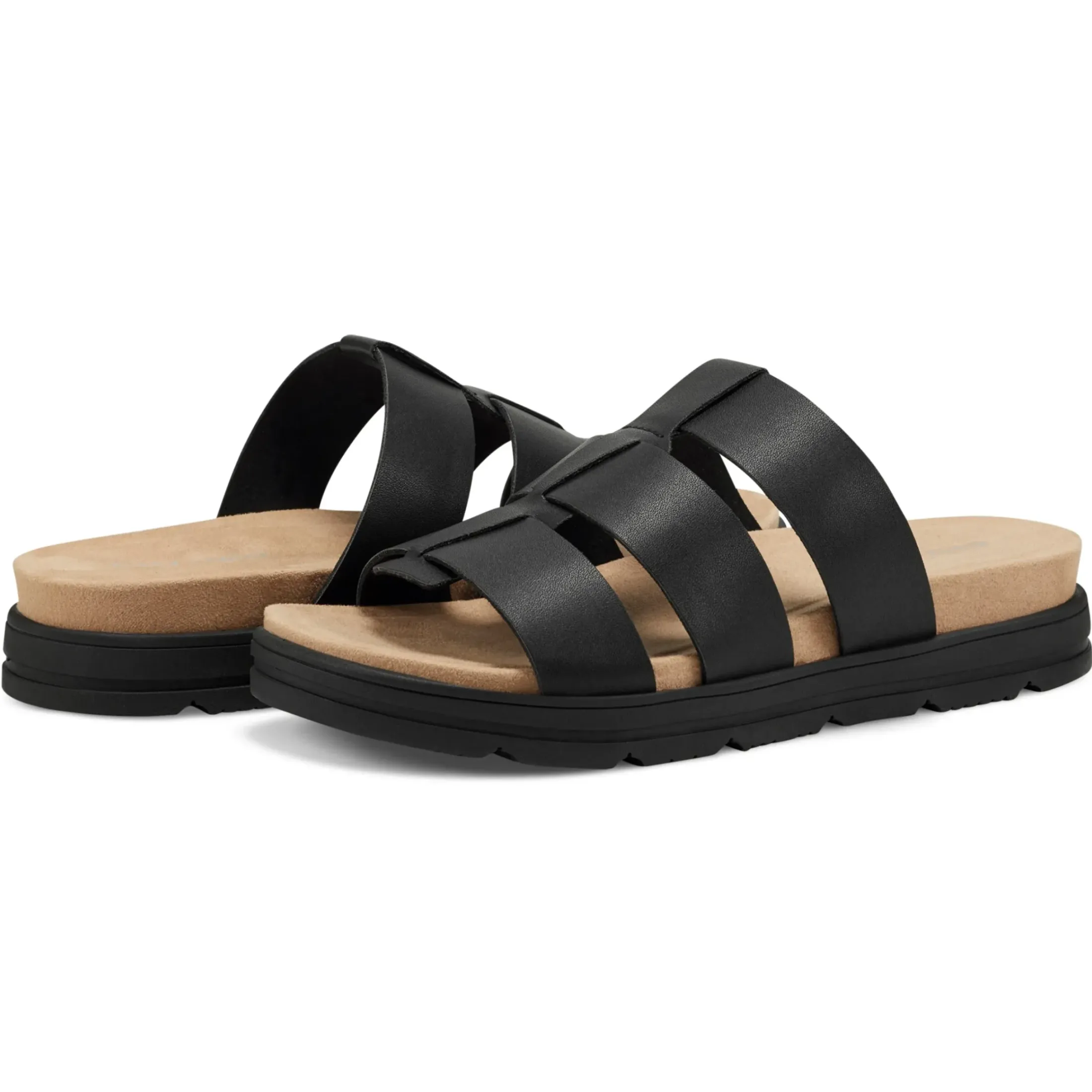 Casual|Slip Ons>Easy Spirit Salana Slip On Sandals Black