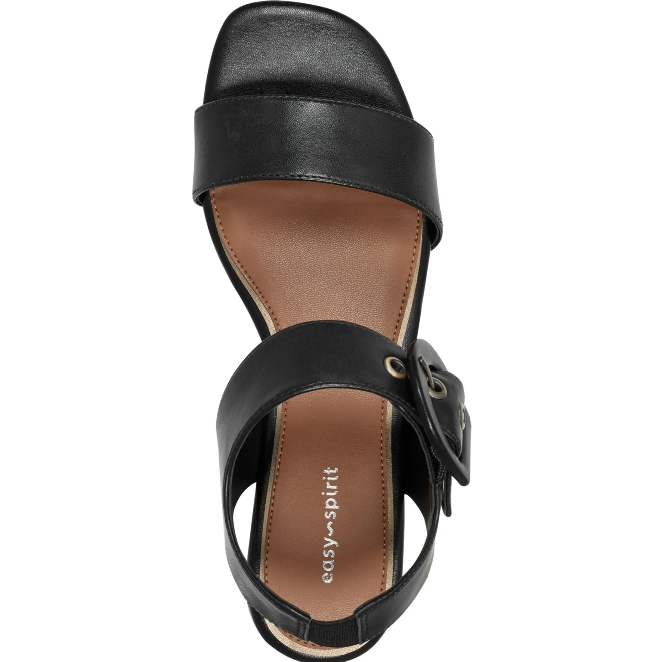 Dress|Sandals>Easy Spirit Selina Heeled Sandals Black Leather