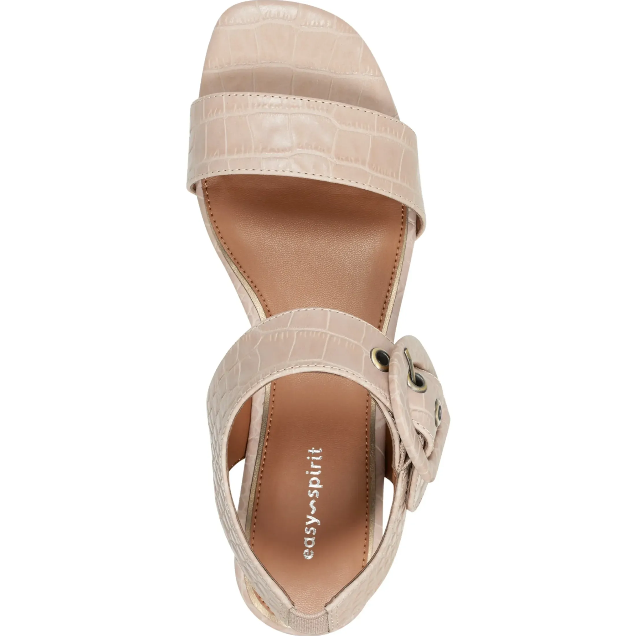 Dress|Sandals>Easy Spirit Selina Heeled Sandals Natural Croco