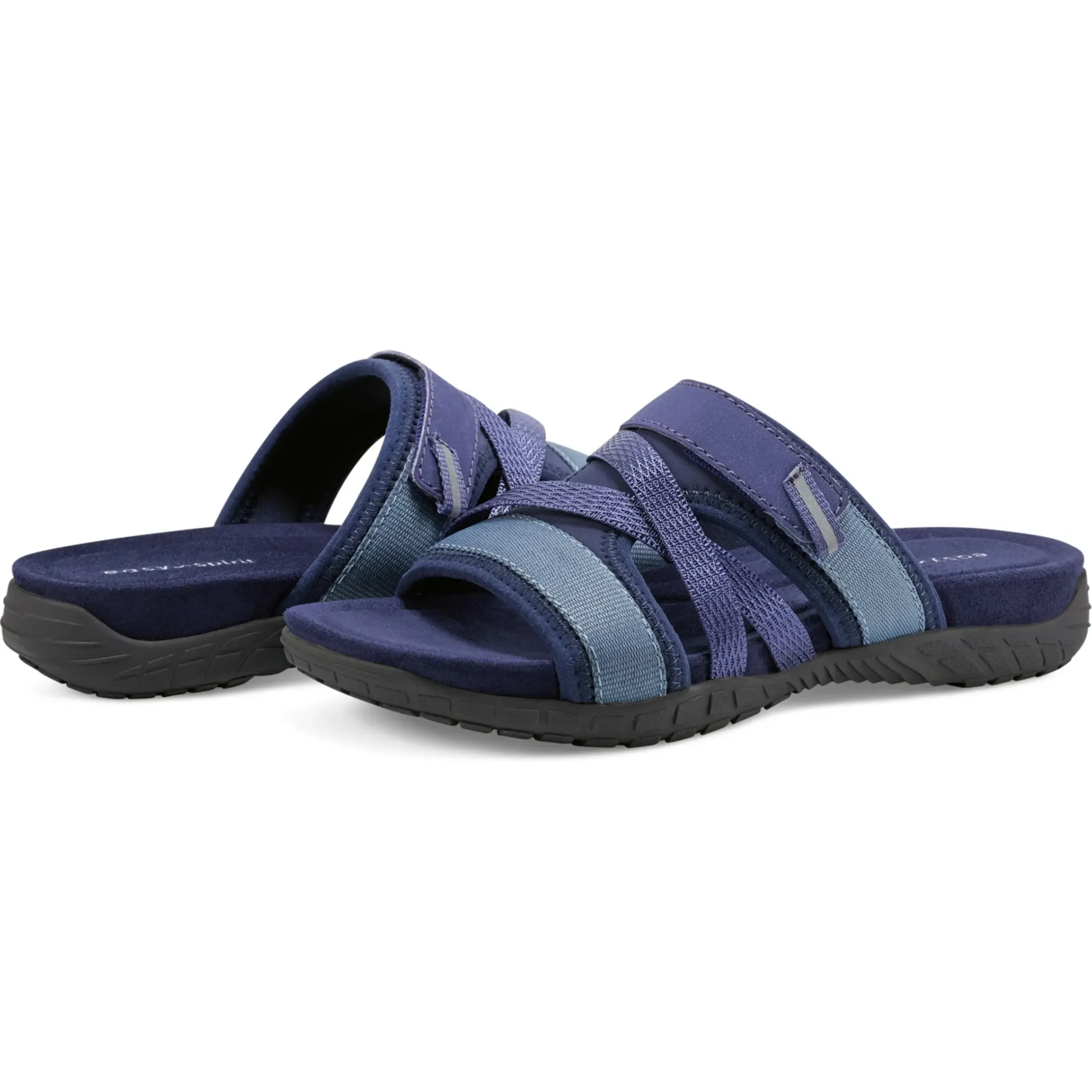 Sport|Explore24>Easy Spirit Shells Flat Sandals Dark Blue Multi