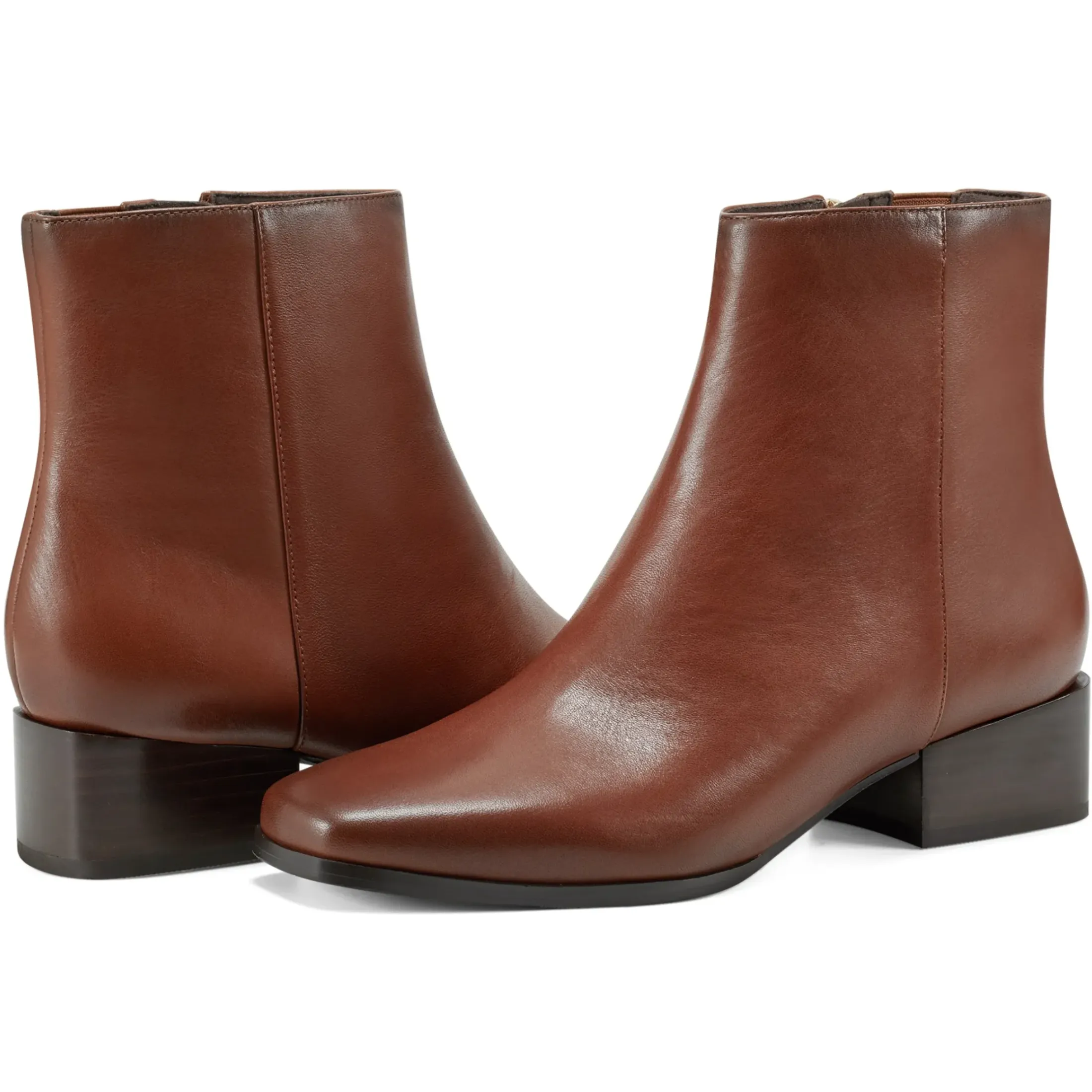 eFlex|eFlex>Easy Spirit Sidney Dress Booties Brown Leather