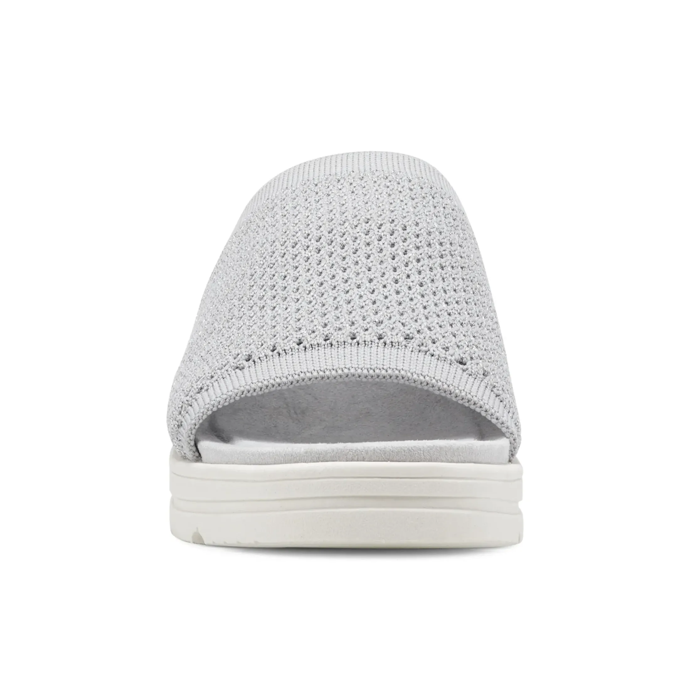Casual|Flats>Easy Spirit Siena Flat Slide Sandals Light Grey