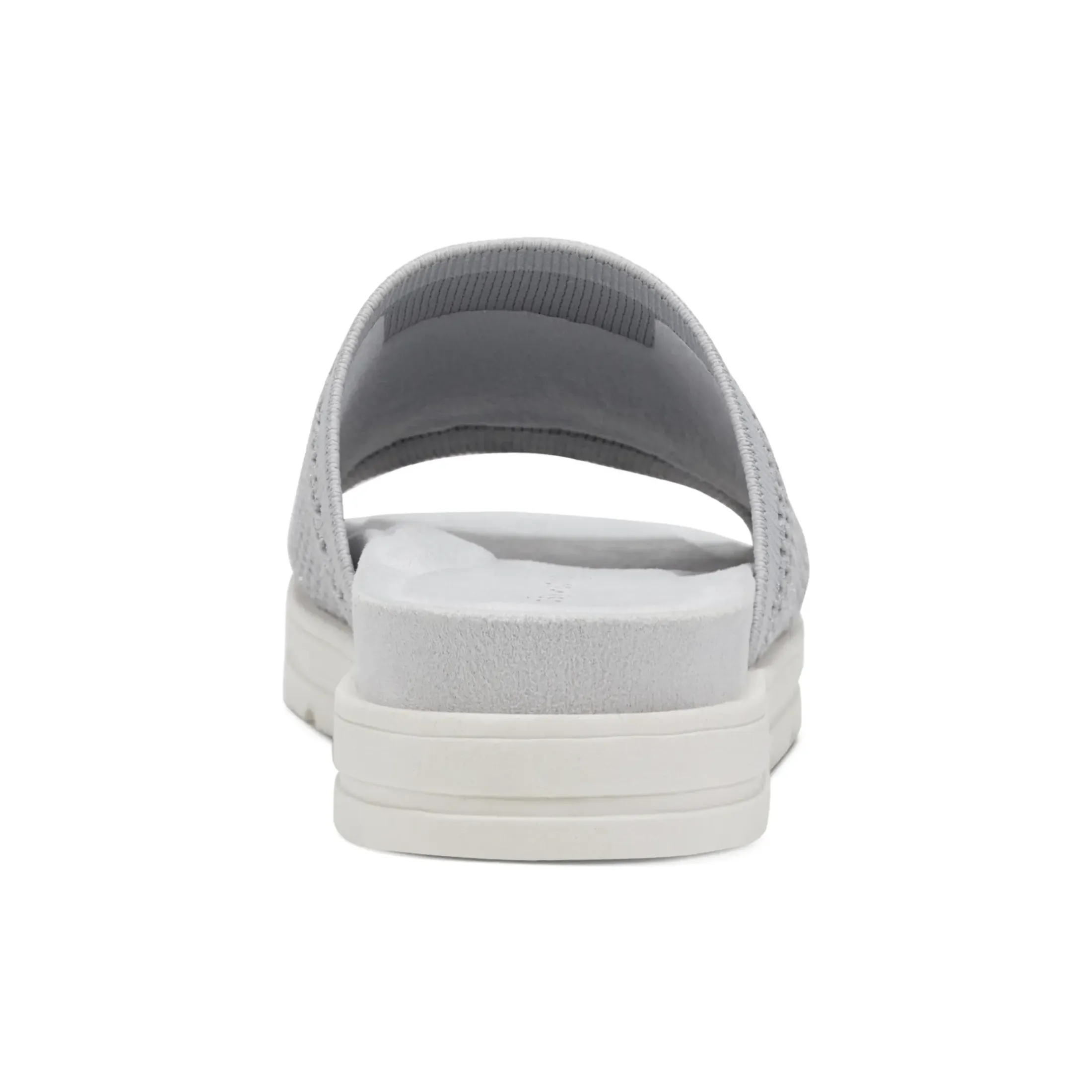 Casual|Flats>Easy Spirit Siena Flat Slide Sandals Light Grey