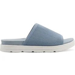 Casual|Flats>Easy Spirit Siena Flat Slide Sandals Light Blue