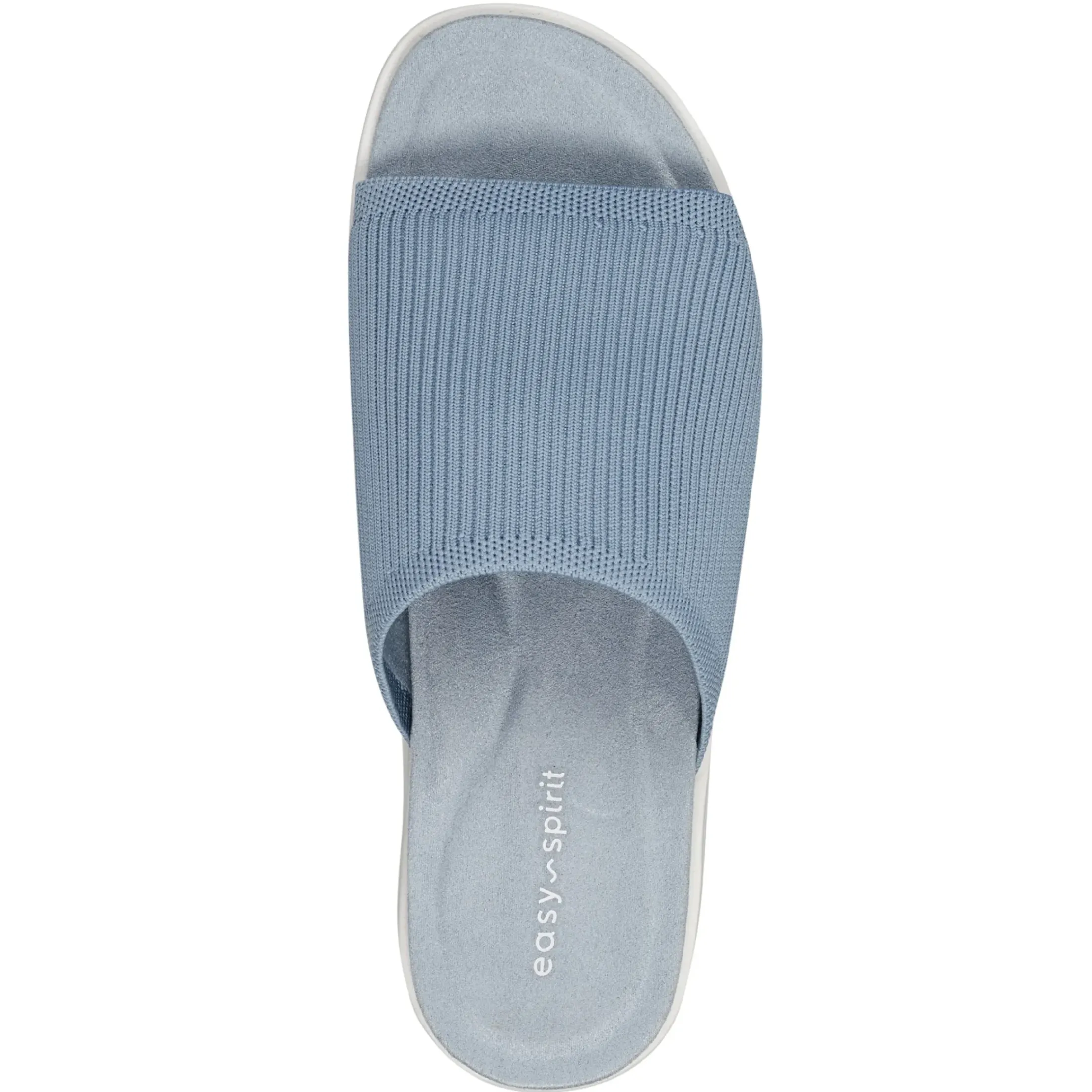 Casual|Flats>Easy Spirit Siena Flat Slide Sandals Light Blue