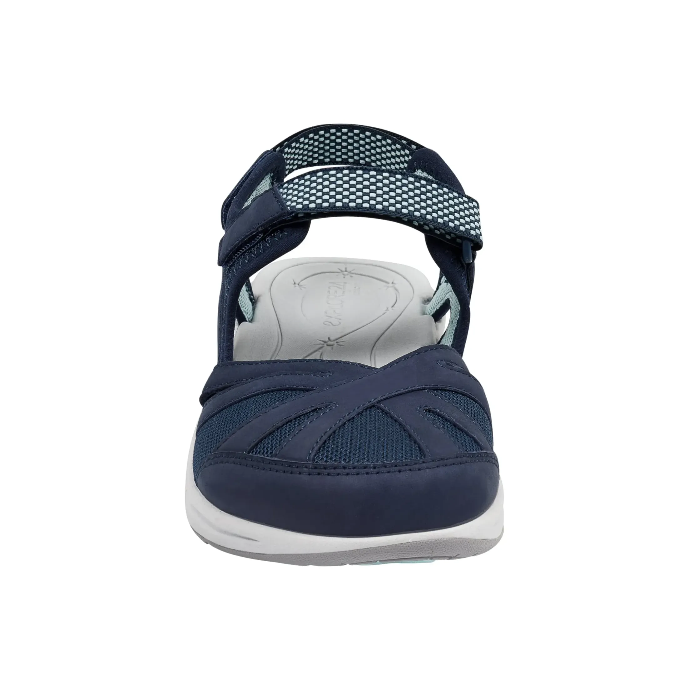 Sport|Explore24>Easy Spirit Splash Nubuck Flat Hiking Sandals Dress Blue Multi