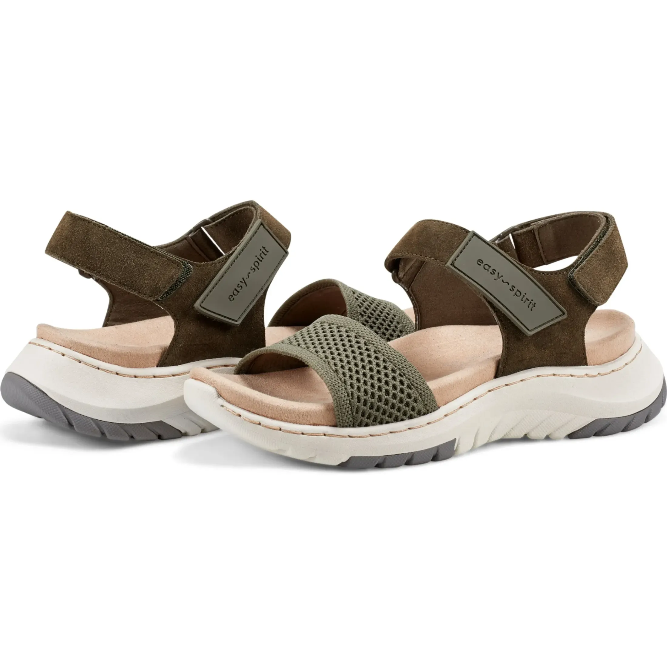 Casual|Sport>Easy Spirit Sway Casual Platform Sandals Dark Green