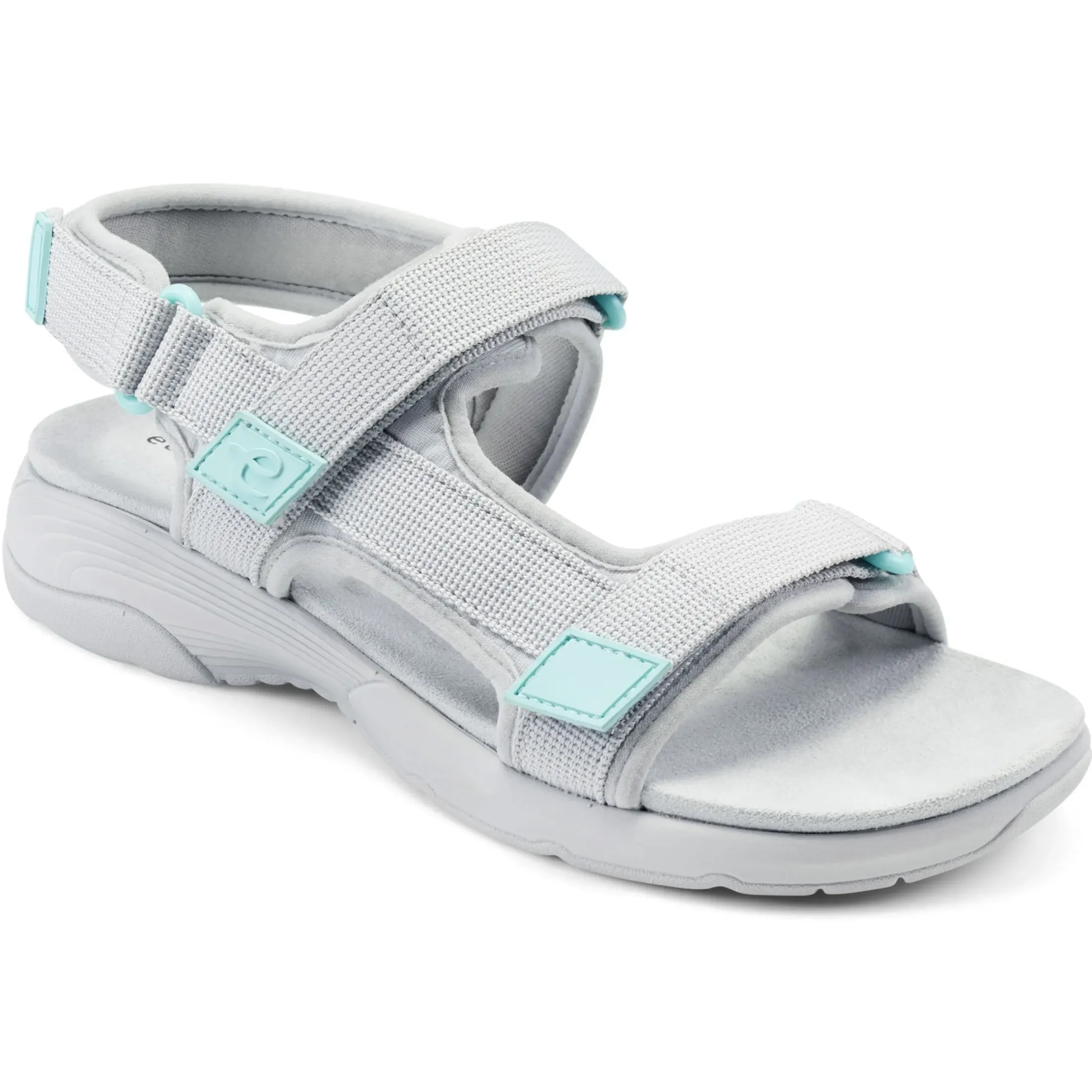 Traciee|Casual>Easy Spirit Tabata Slip On Sandals Light Grey