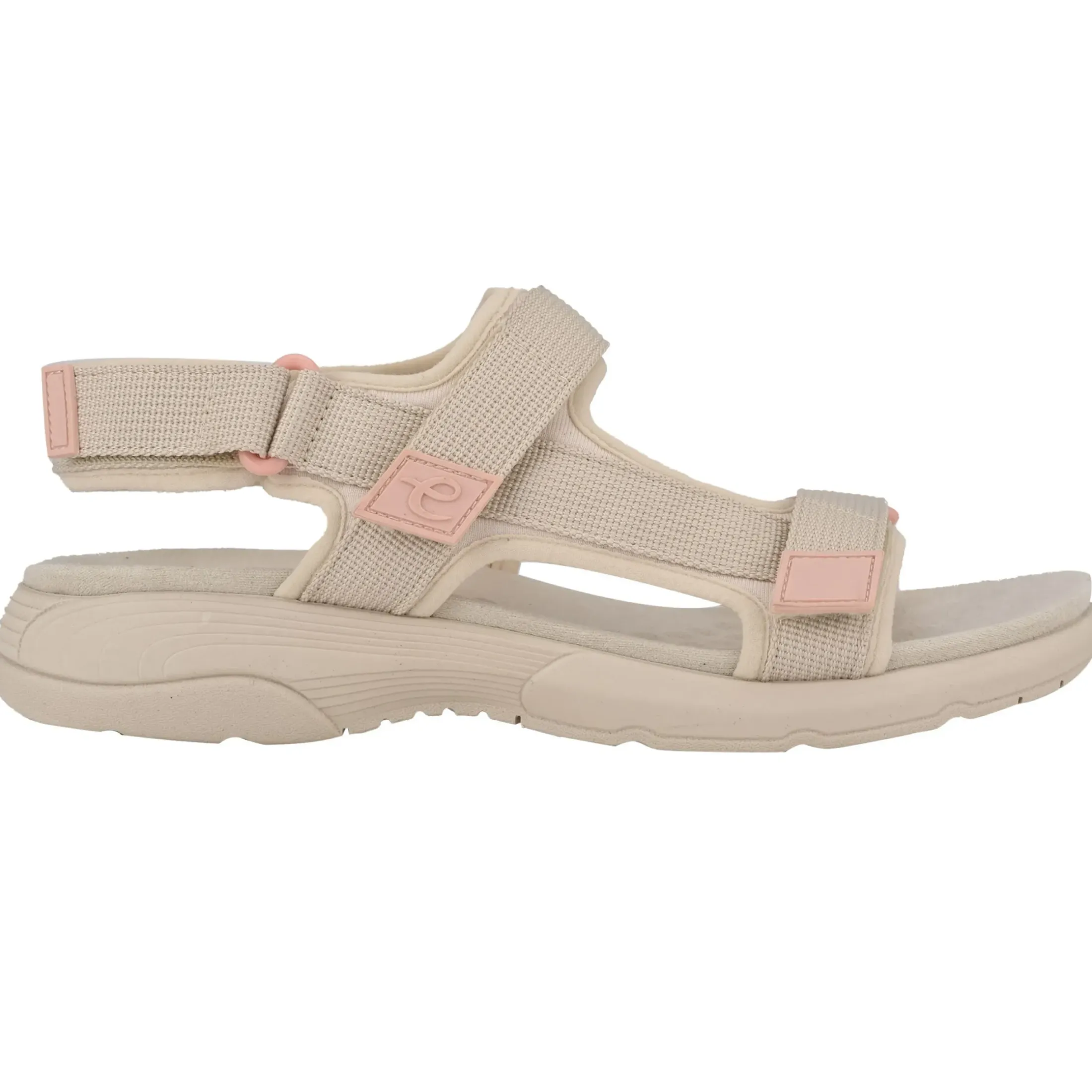 Traciee|Casual>Easy Spirit Tabata Slip On Sandals Light Taupe Fabric