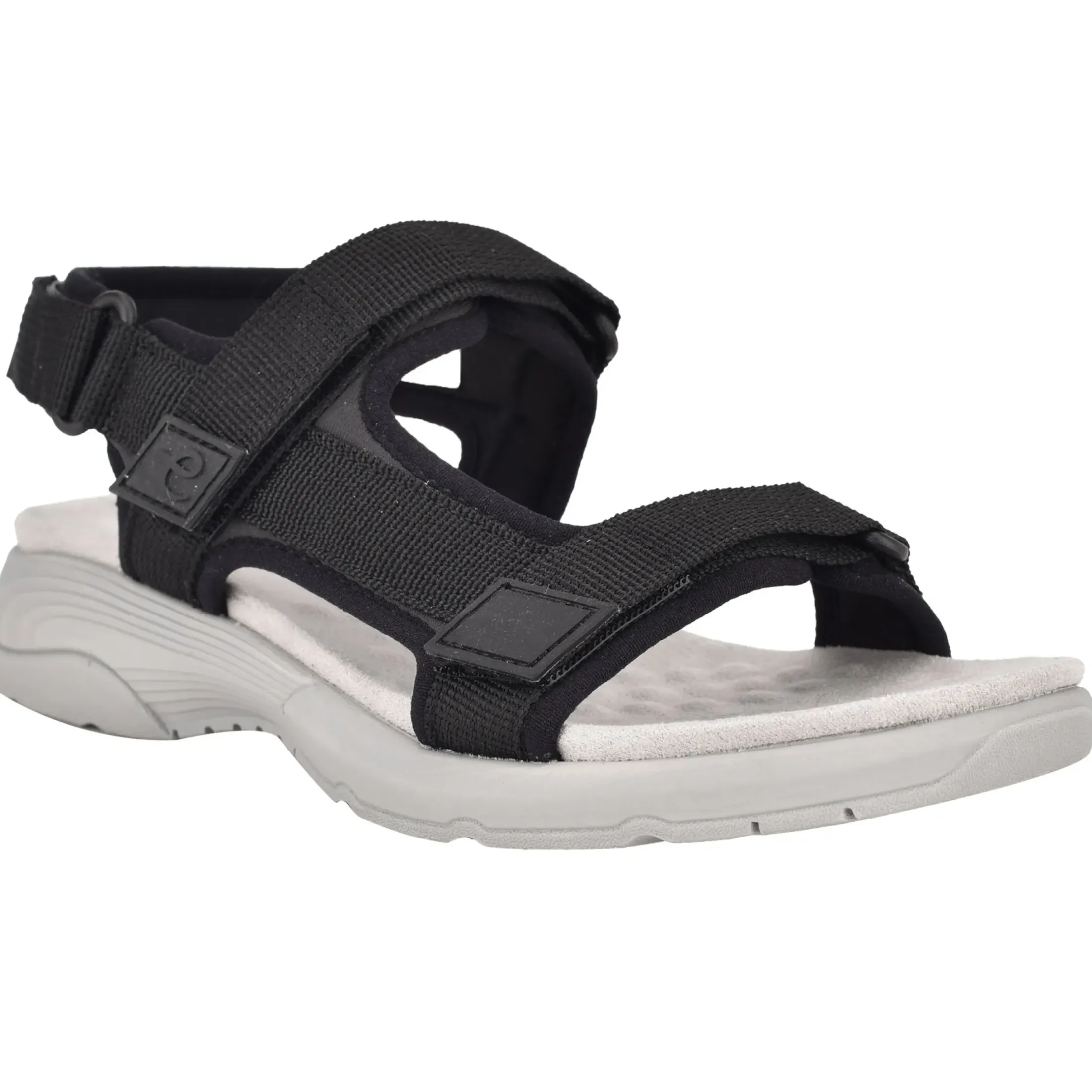 Traciee|Casual>Easy Spirit Tabata Slip On Sandals Black Multi Fabric