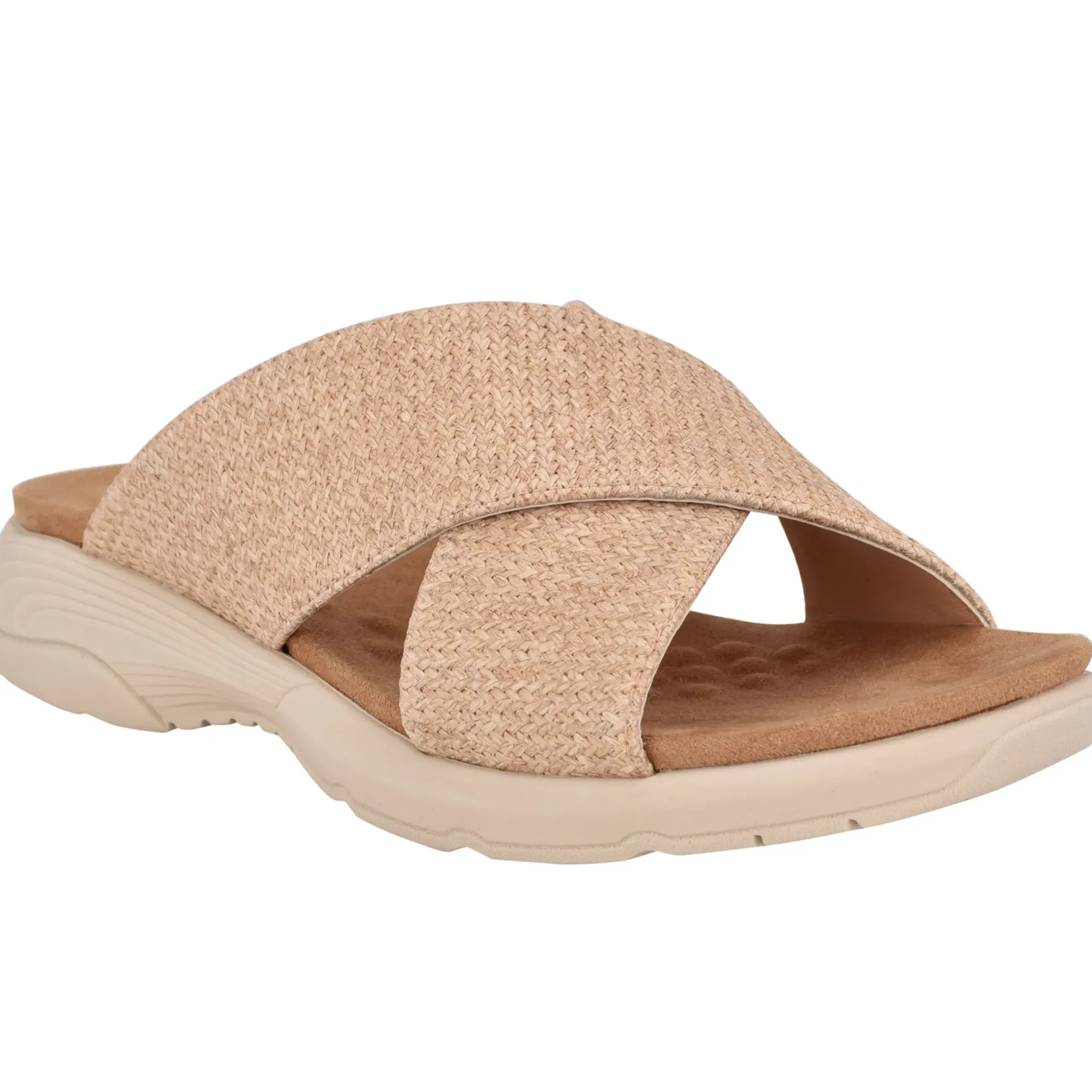 Traciee|Casual>Easy Spirit Taite Slip On Sandals Light Natural Multi