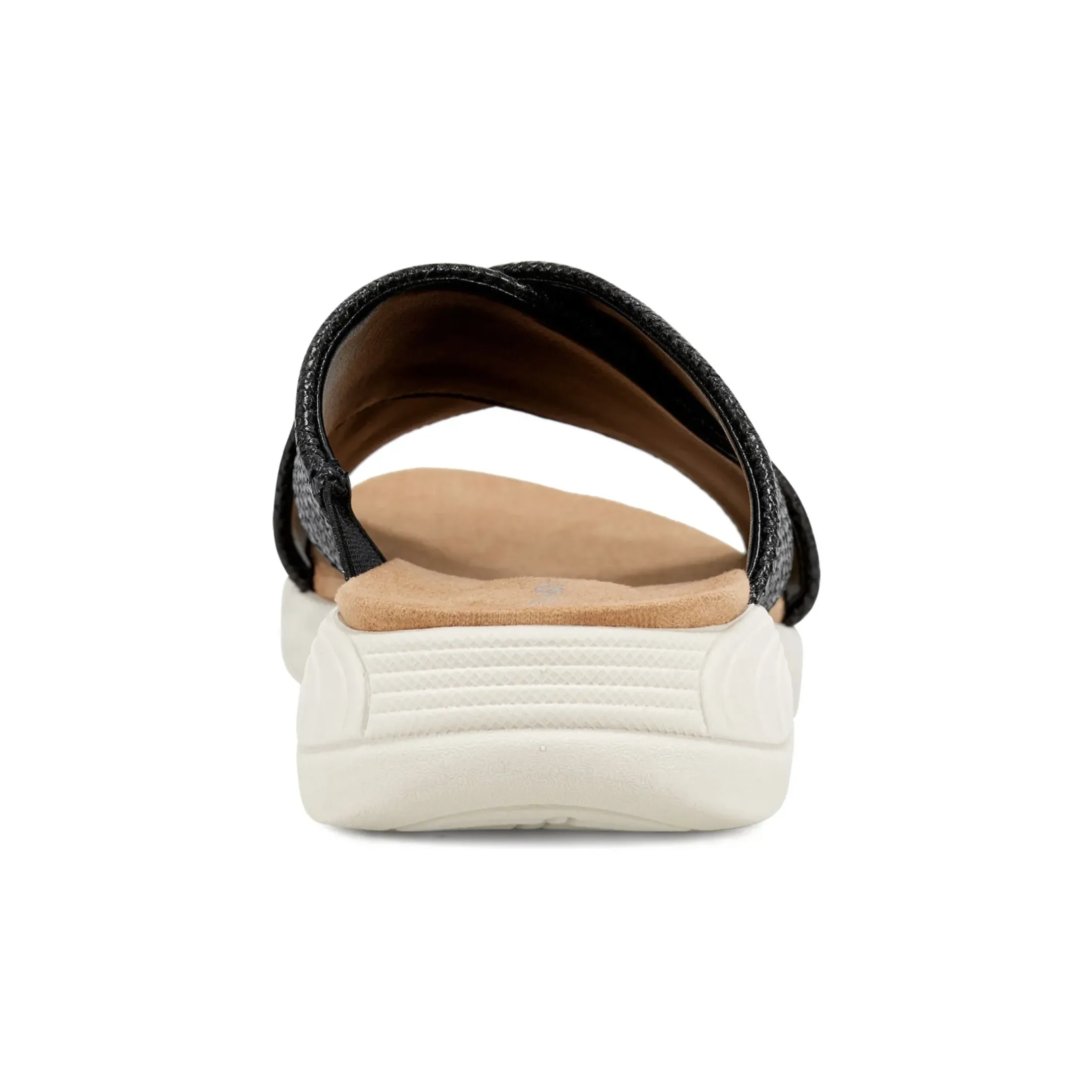 Traciee|Casual>Easy Spirit Taite Slip On Sandals Black Raffia