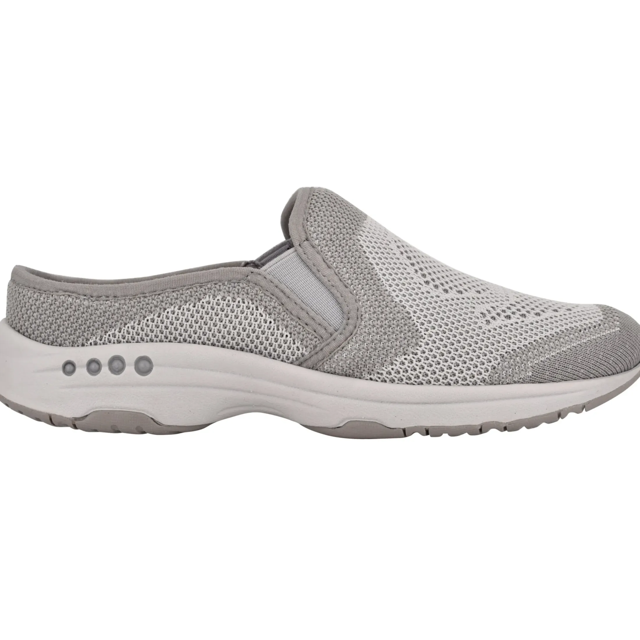 Traveltime Family|Slip Ons>Easy Spirit Takeknit Eco Clogs Grey Recycled Knit