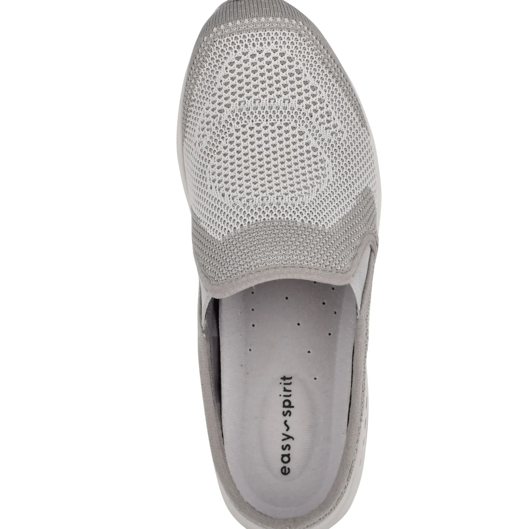 Traveltime Family|Slip Ons>Easy Spirit Takeknit Eco Clogs Grey Recycled Knit