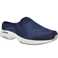 Traveltime Family|Slip Ons>Easy Spirit Takeknit Eco Clogs Navy Recycled Knit