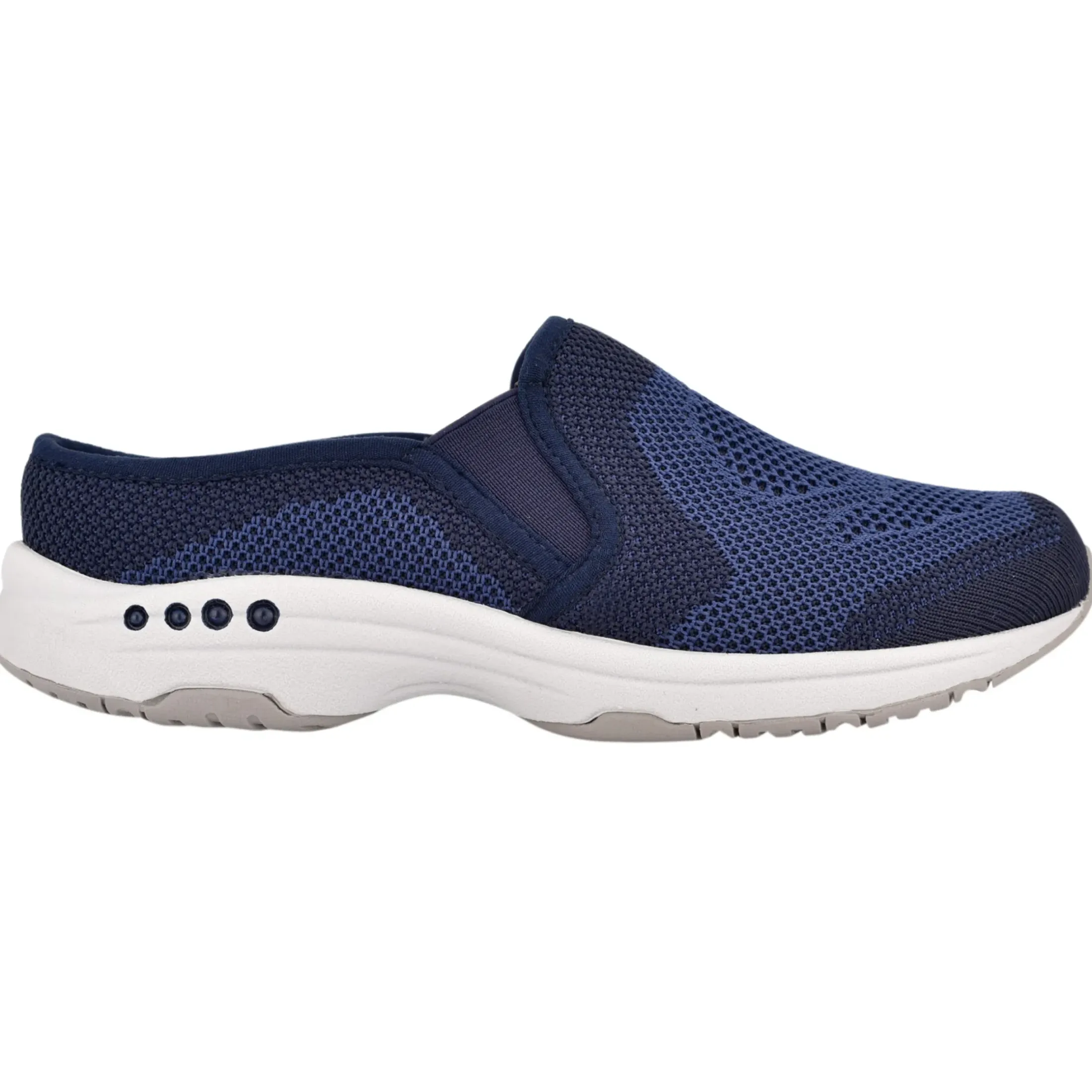 Traveltime Family|Slip Ons>Easy Spirit Takeknit Eco Clogs Navy Recycled Knit