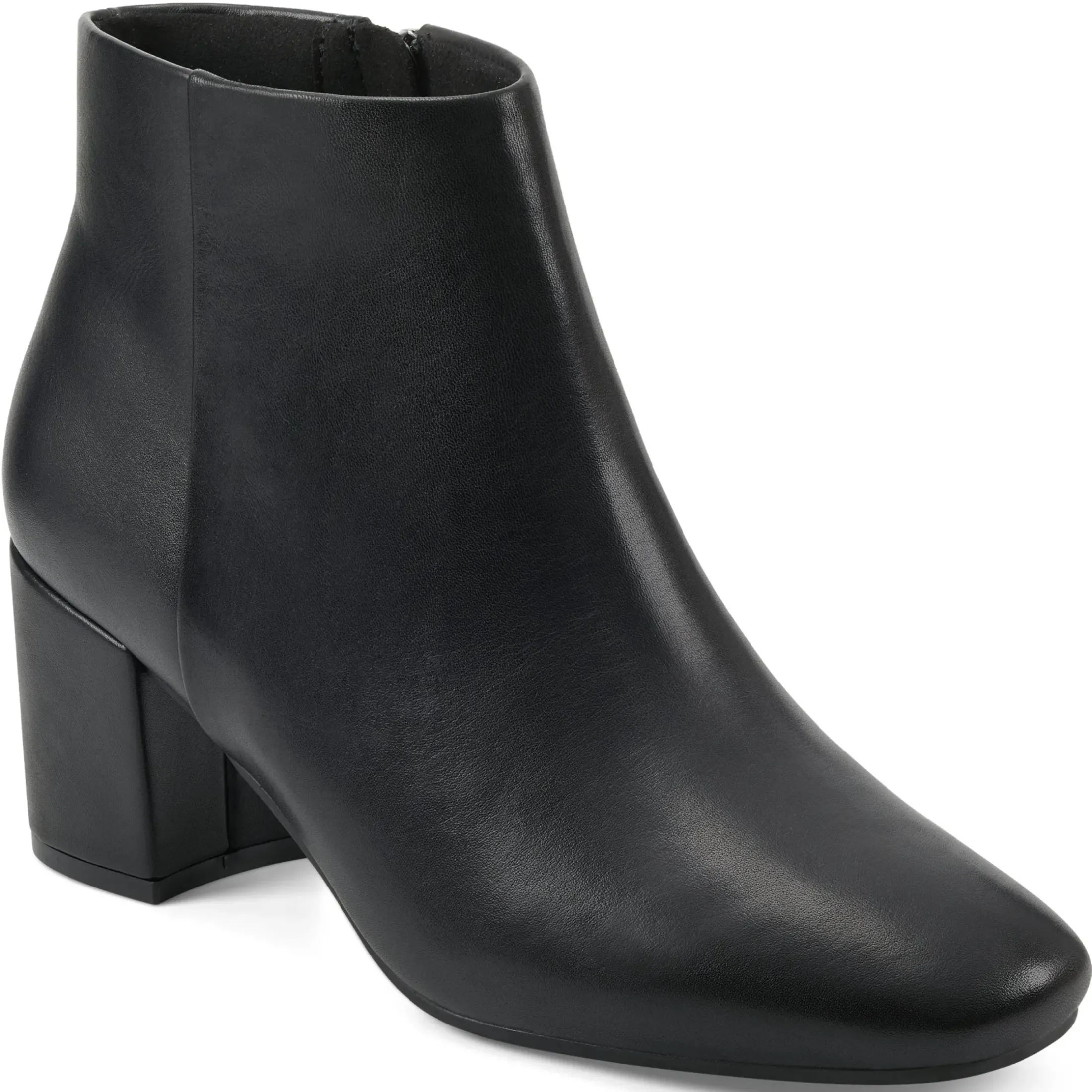 eFlex|eFlex>Easy Spirit Tamara Heeled Booties Black Leather