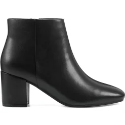 eFlex|eFlex>Easy Spirit Tamara Heeled Booties Black Leather