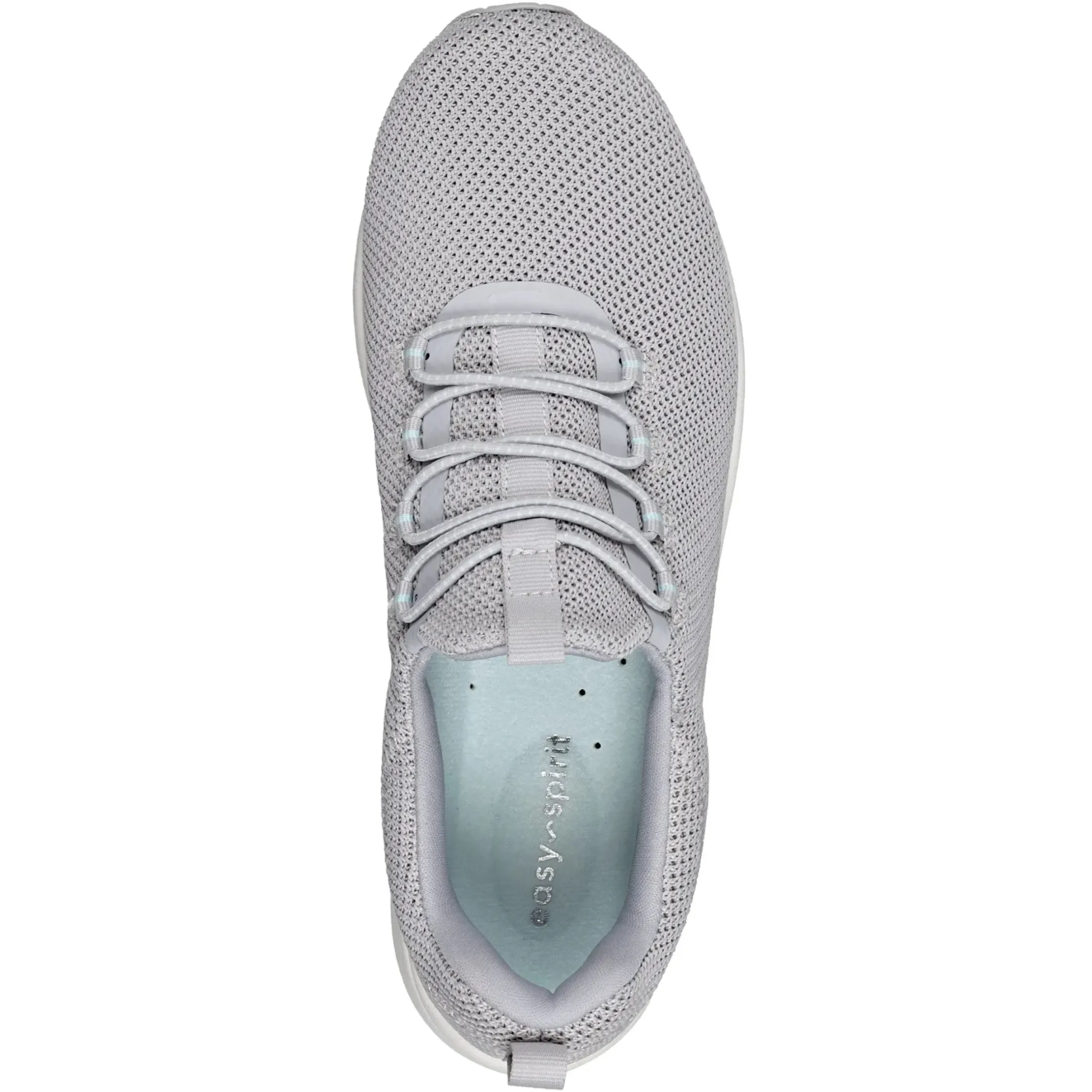 Traveltime Family|Slip Ons>Easy Spirit Tame Slip On Sneakers Light Grey Knit