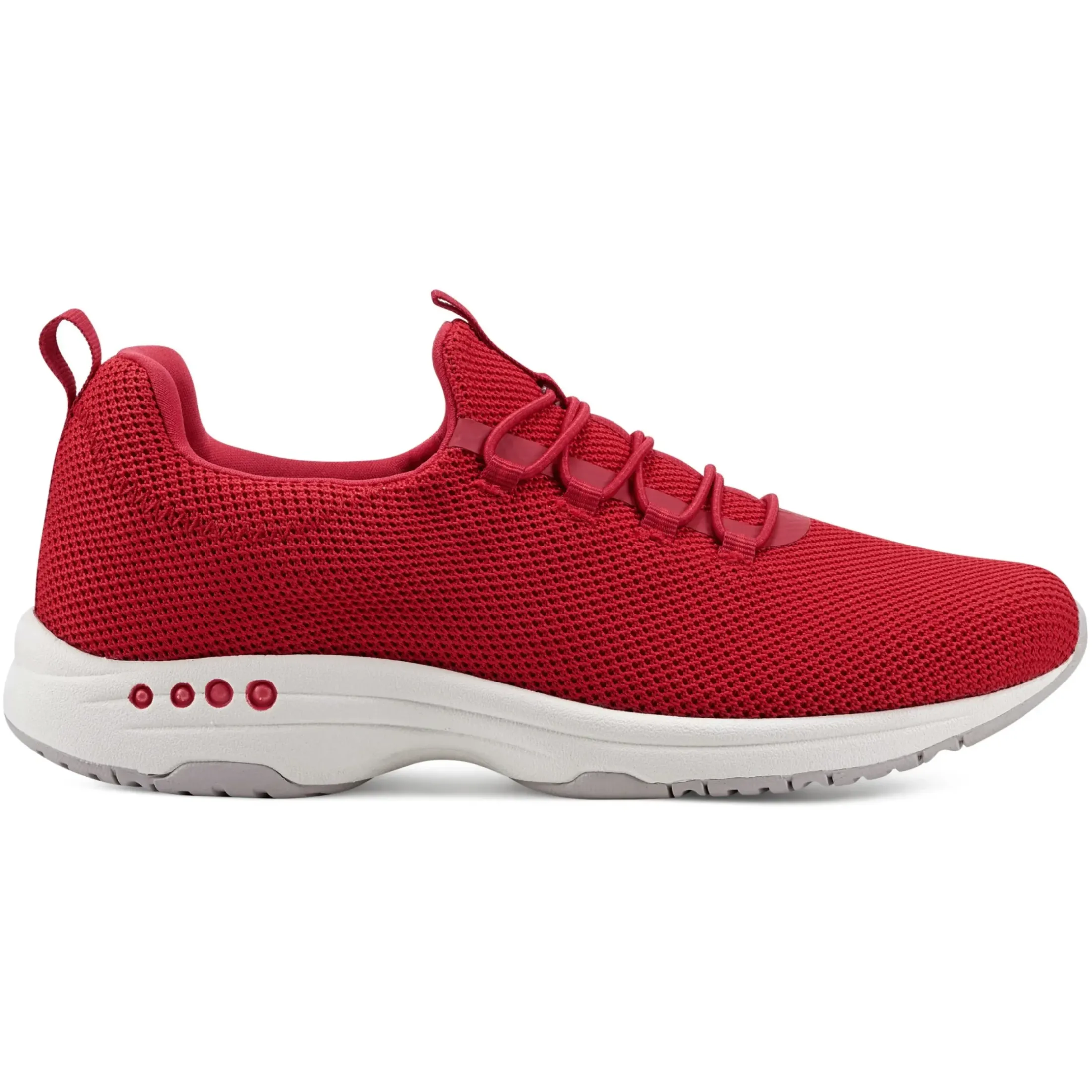 Traveltime Family|Slip Ons>Easy Spirit Tame Slip On Sneakers Red Knit