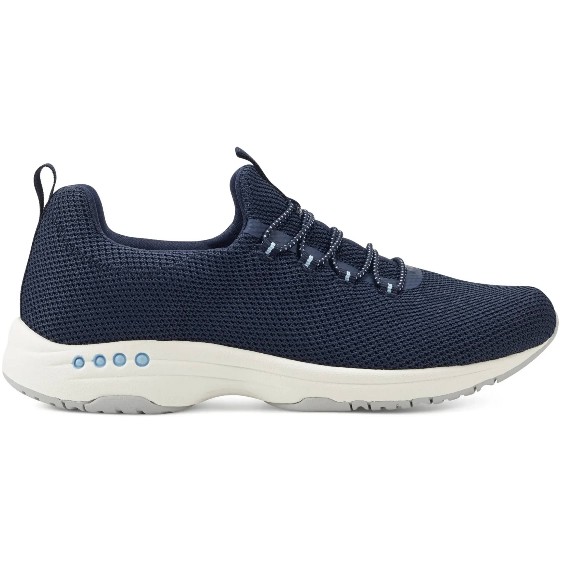 Traveltime Family|Slip Ons>Easy Spirit Tame Slip On Sneakers Dark Blue Knit