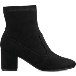 eFlex|eFlex>Easy Spirit Tami Heeled Booties Black Suede