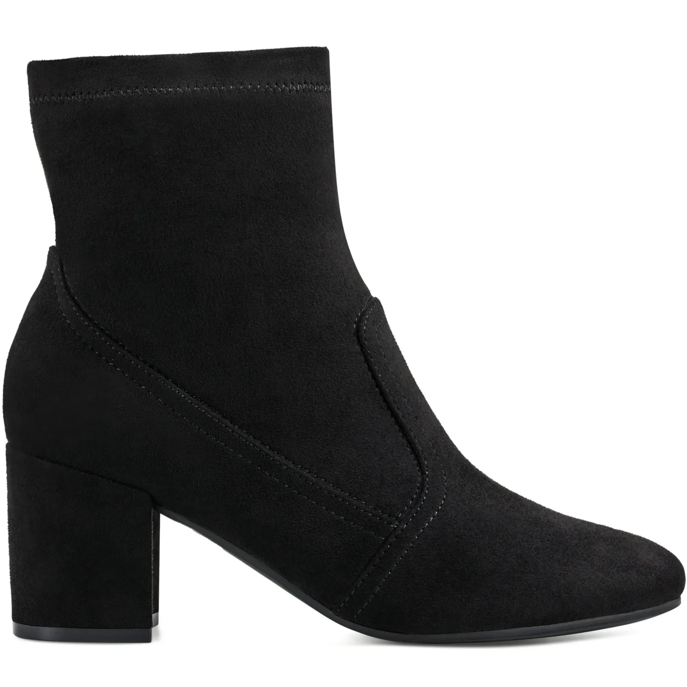 eFlex|eFlex>Easy Spirit Tami Heeled Booties Black Suede