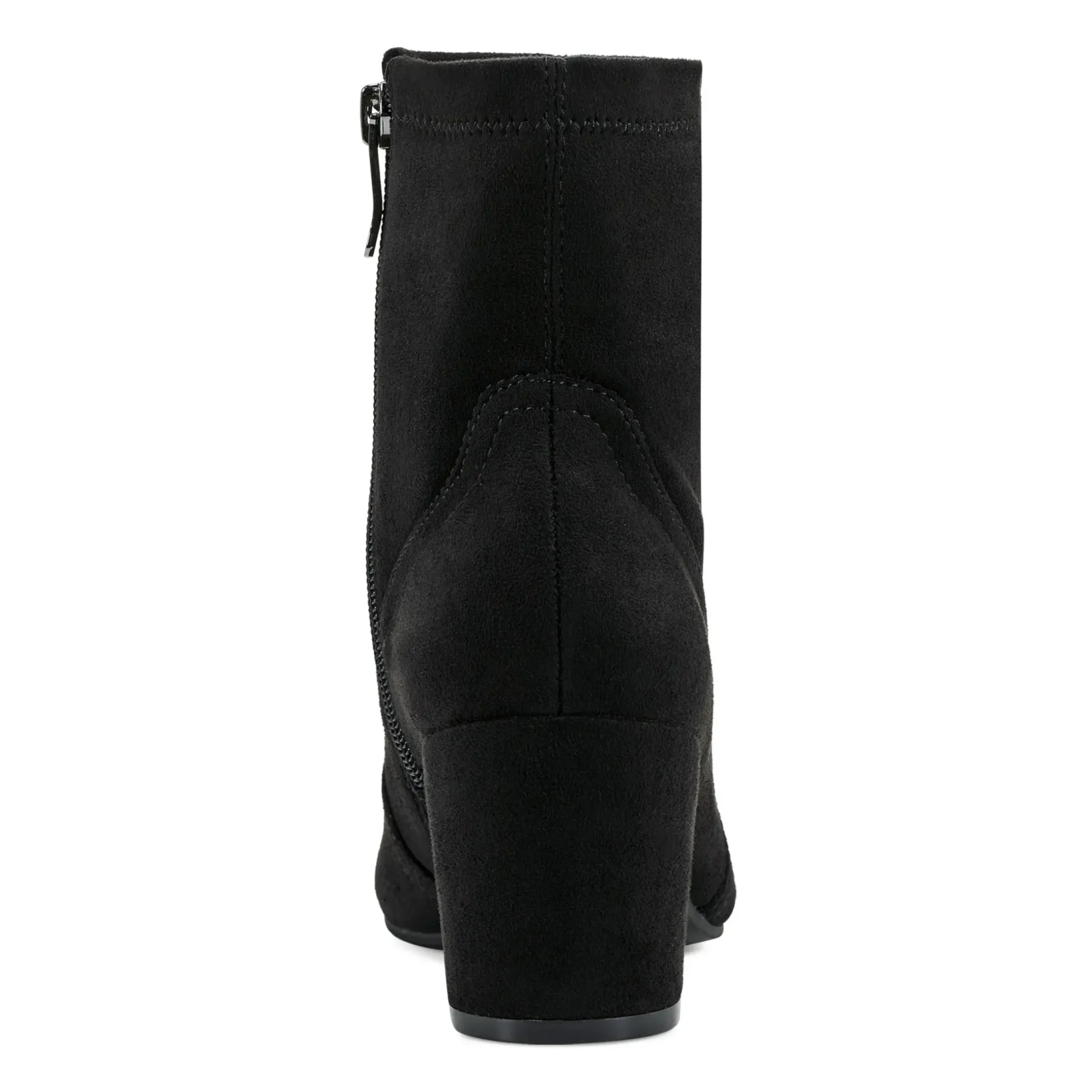 eFlex|eFlex>Easy Spirit Tami Heeled Booties Black Suede