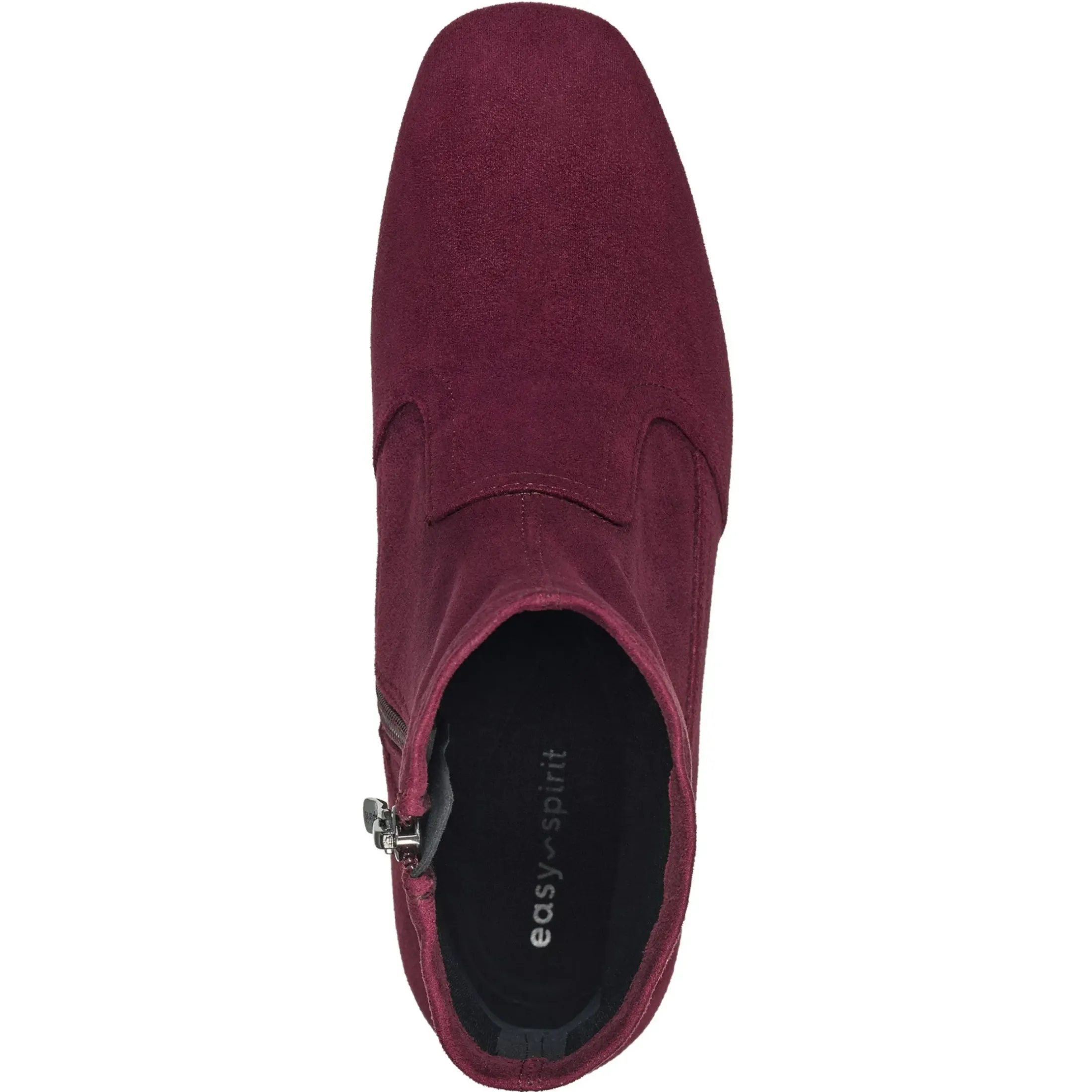 eFlex|eFlex>Easy Spirit Tami Heeled Booties Wine Suede