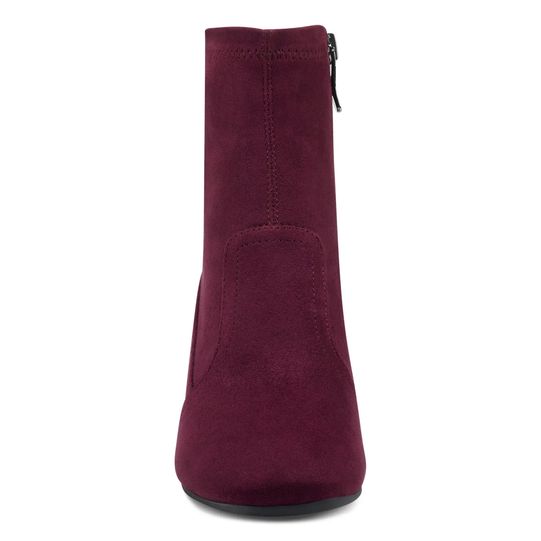 eFlex|eFlex>Easy Spirit Tami Heeled Booties Wine Suede