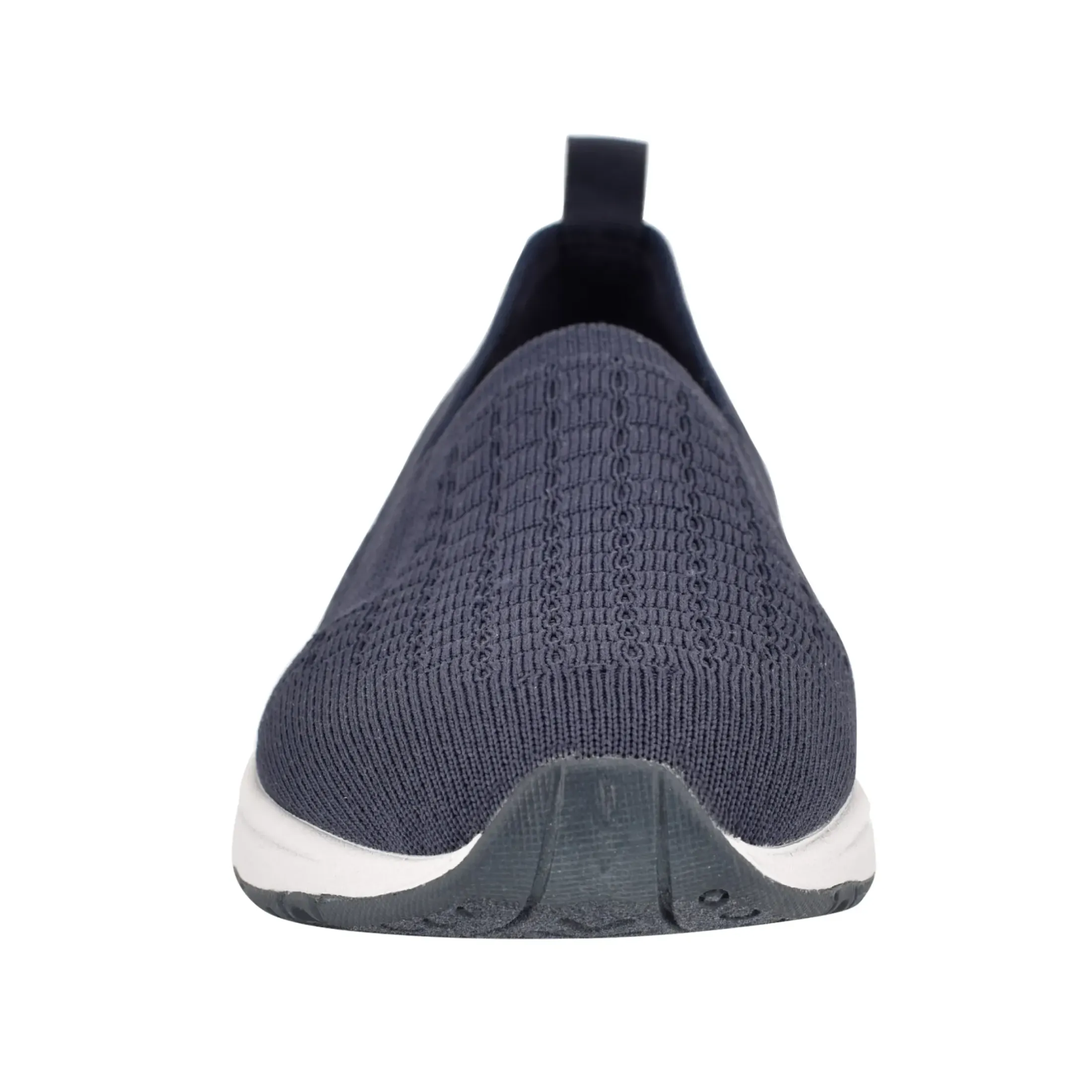 Traveltime Family|Slip Ons>Easy Spirit Tech Eco Slip On Sneakers Navy Recycled Knit