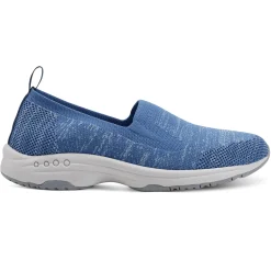Traveltime Family|Slip Ons>Easy Spirit Tech Eco Slip On Sneakers Medium Blue Knit