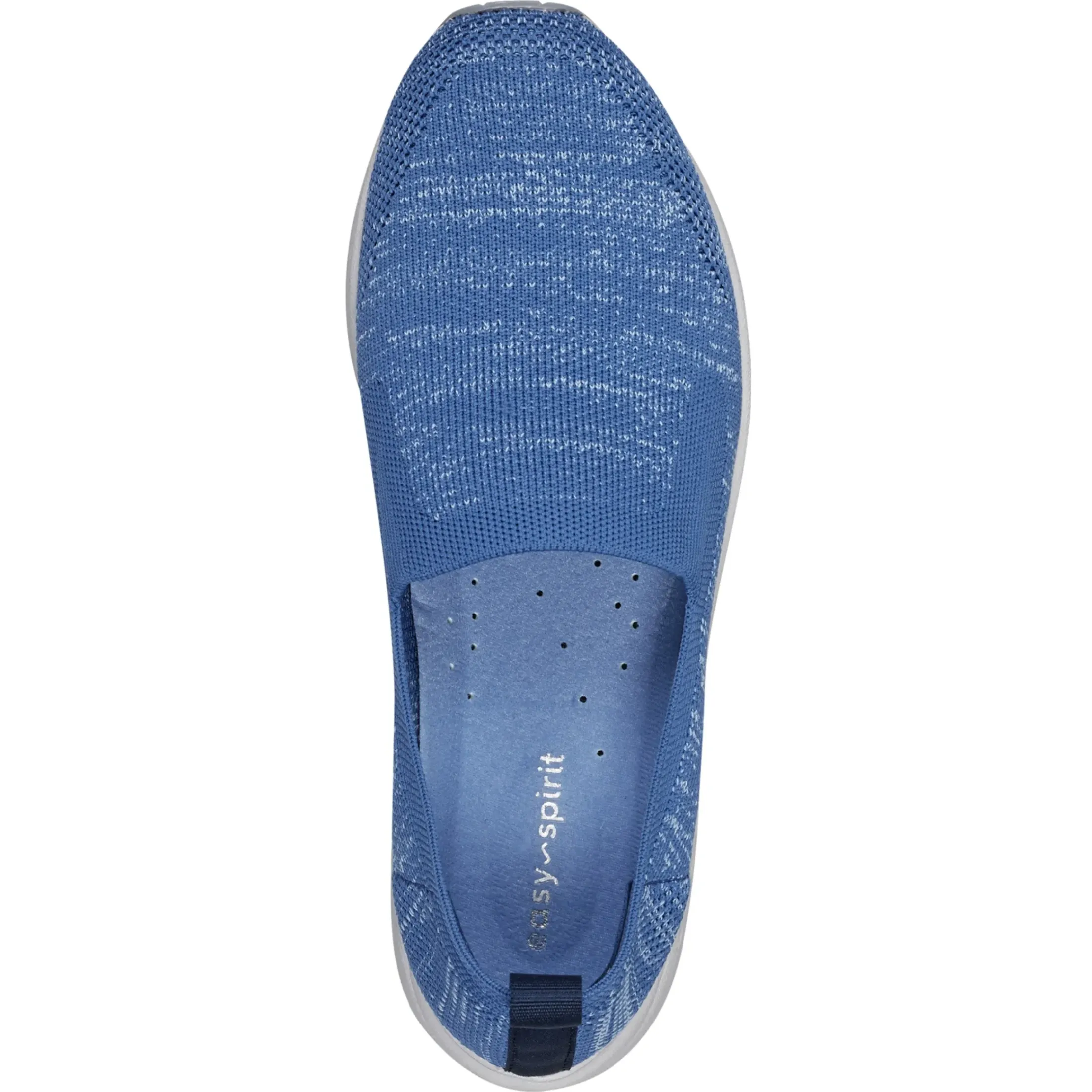 Traveltime Family|Slip Ons>Easy Spirit Tech Eco Slip On Sneakers Medium Blue Knit