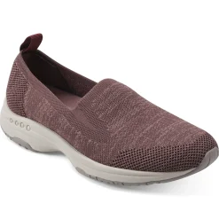 Traveltime Family|Sneakers>Easy Spirit Tech Eco Slip On Sneakers Plum Knit