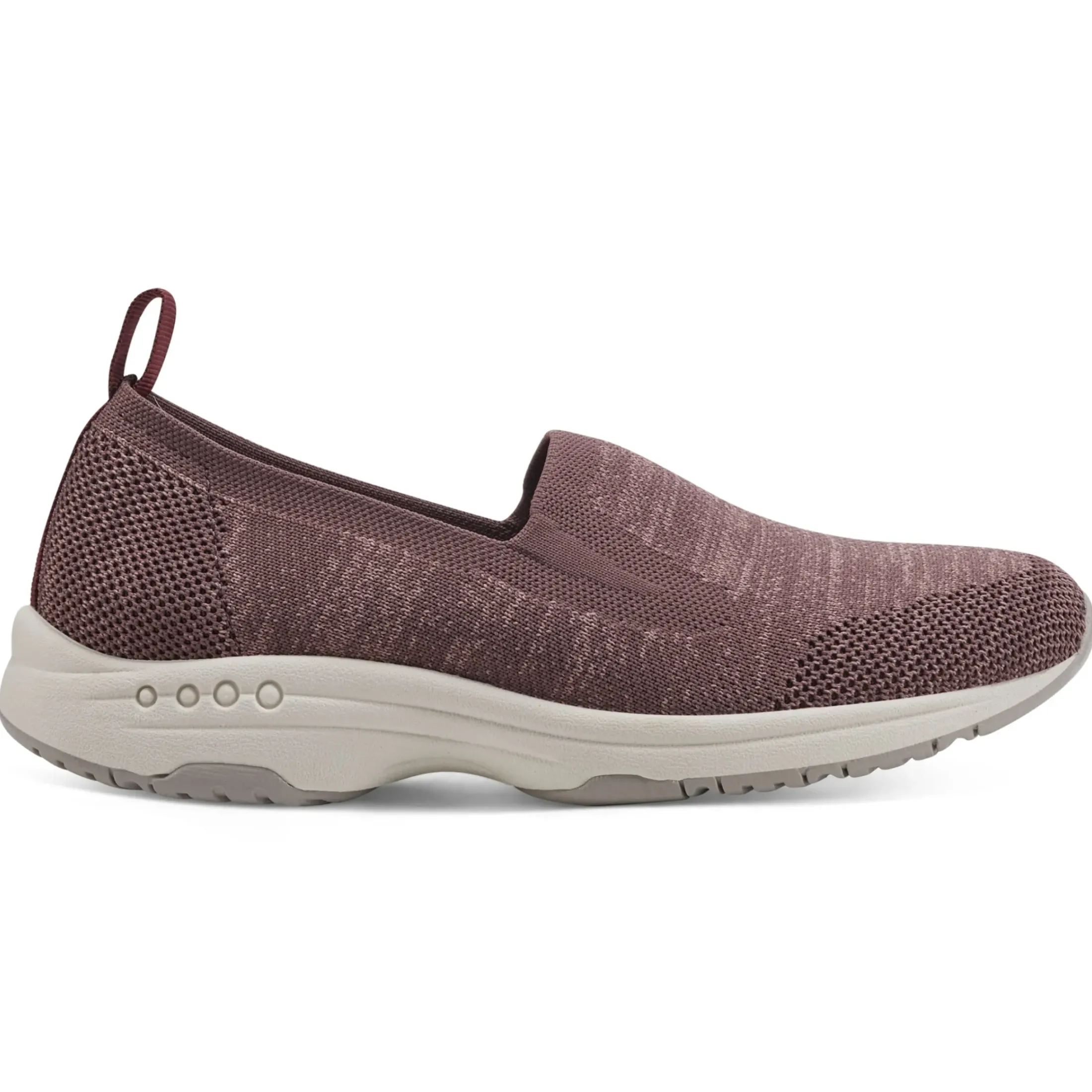 Traveltime Family|Sneakers>Easy Spirit Tech Eco Slip On Sneakers Plum Knit