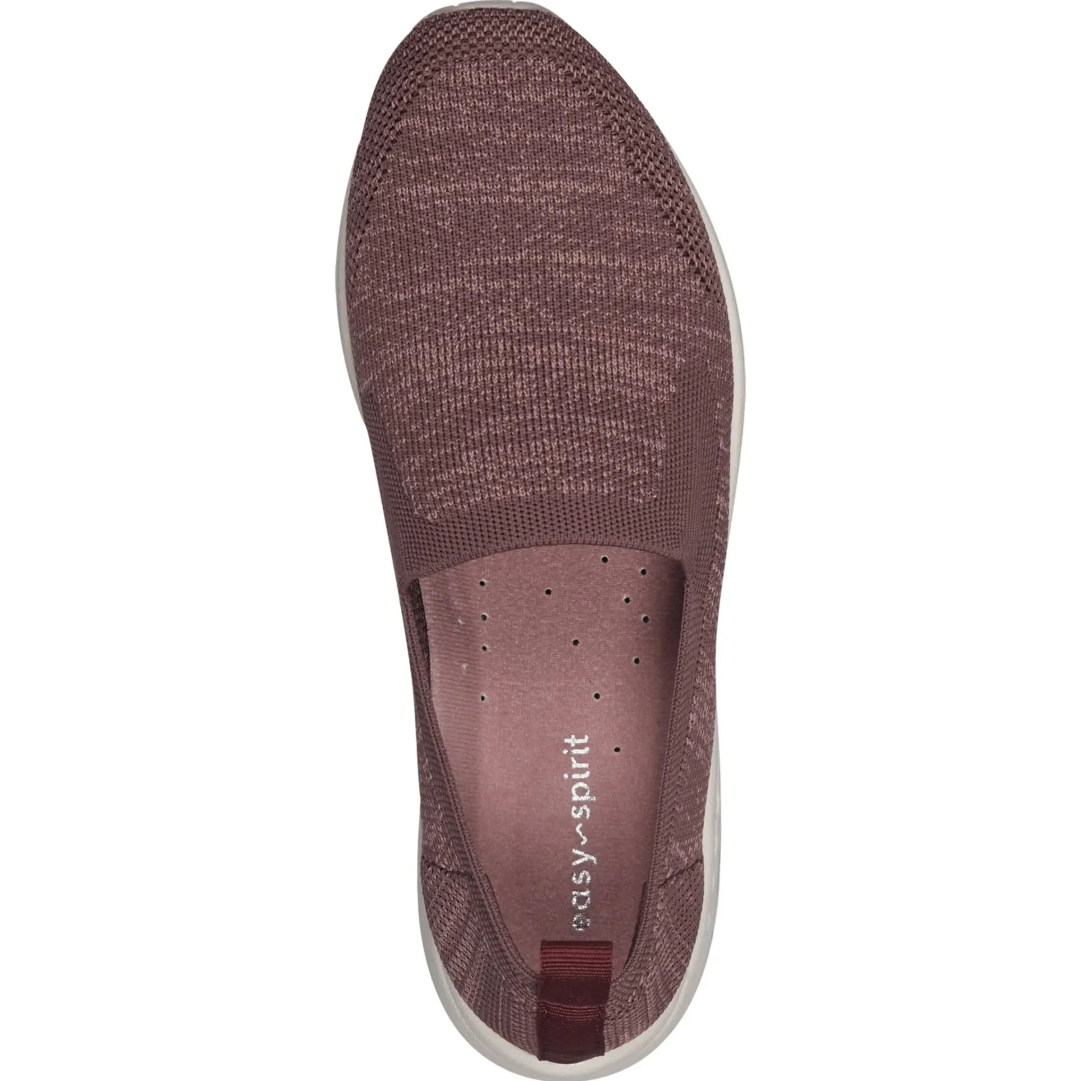 Traveltime Family|Sneakers>Easy Spirit Tech Eco Slip On Sneakers Plum Knit