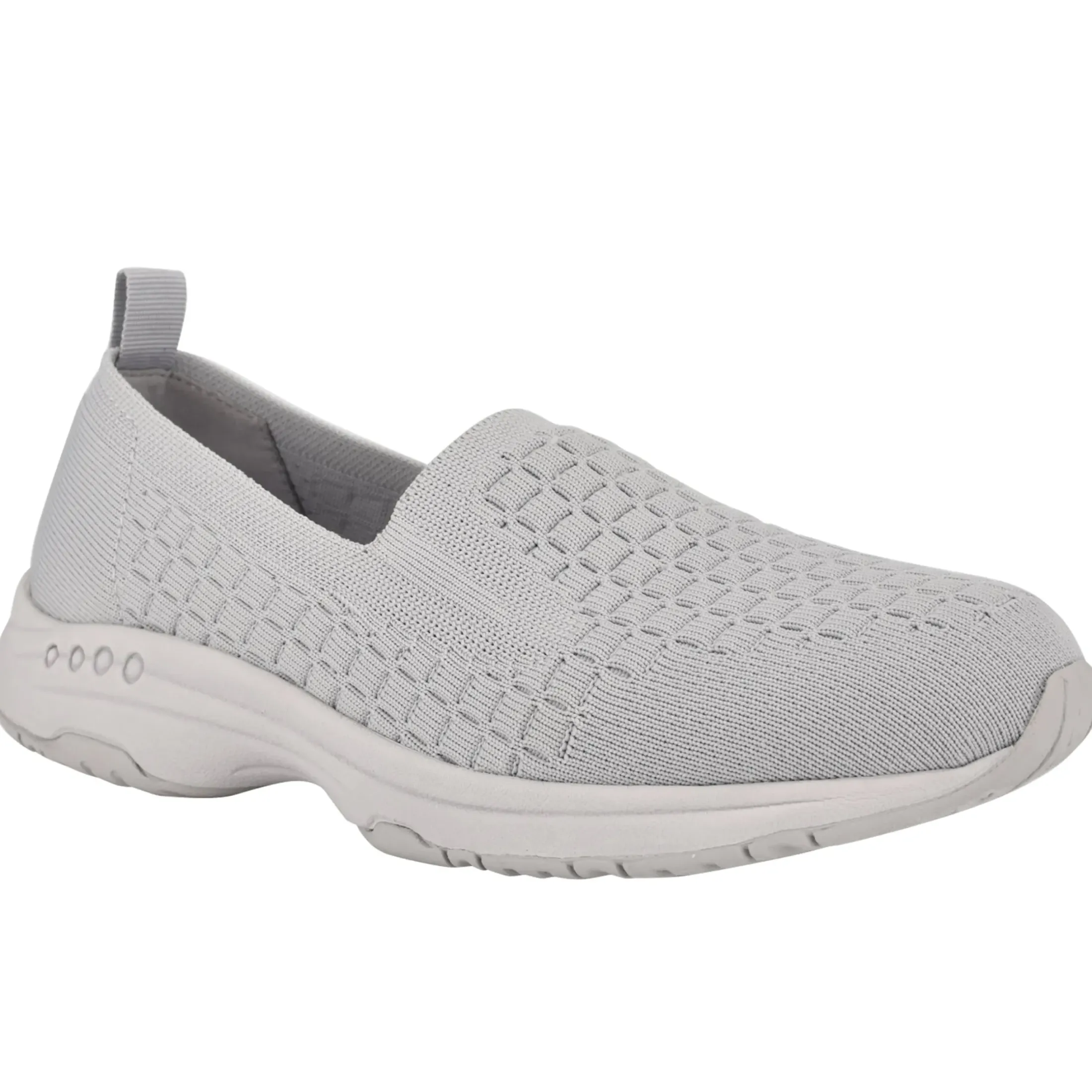 Traveltime Family|Sneakers>Easy Spirit Tech Eco Slip On Sneakers Grey Recycled Knit